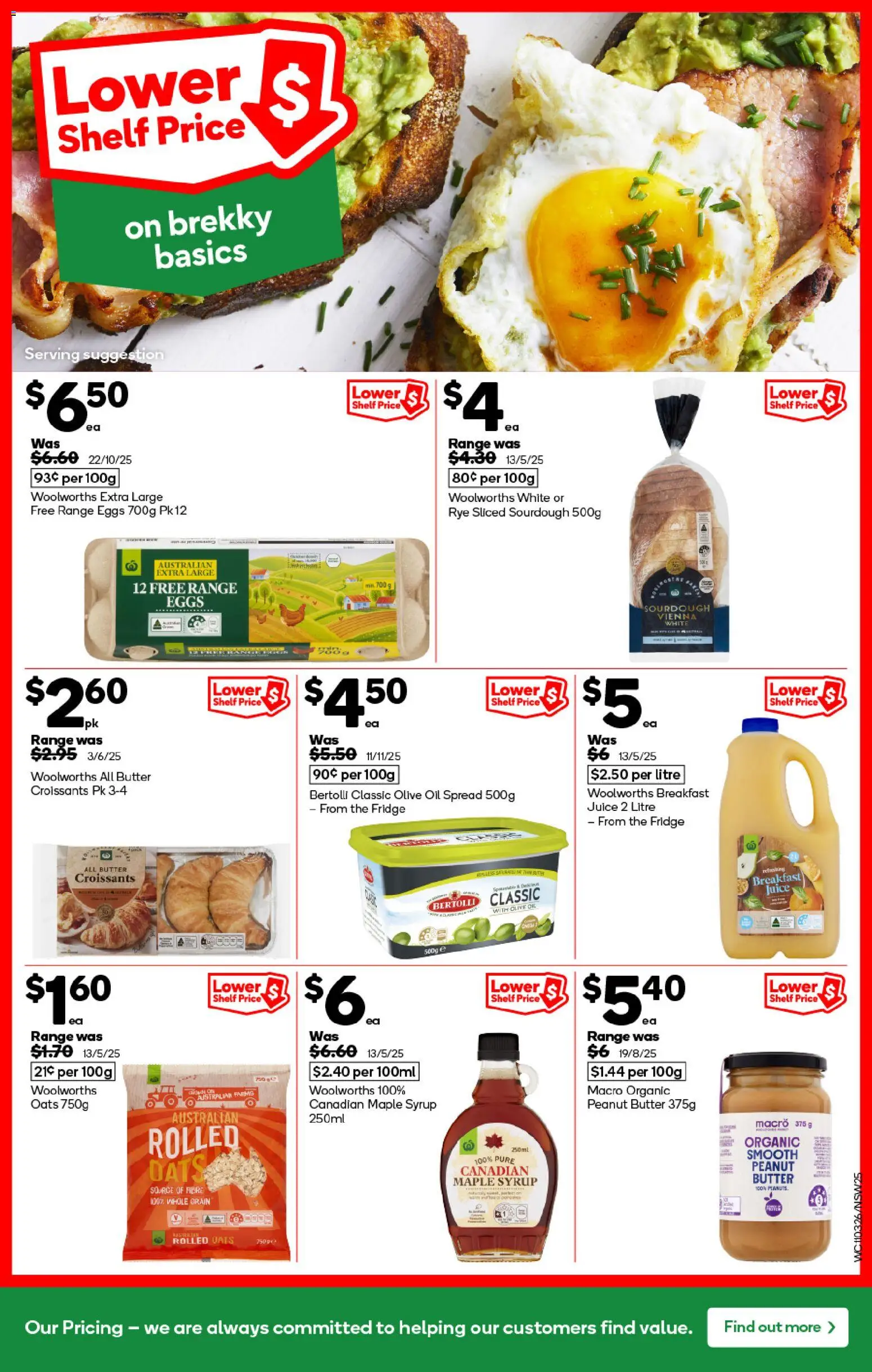 Woolworths catalogue  - page 25- valid from 11/03/2026