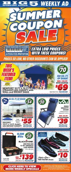 Preview Big 5 Sporting Goods Weekly Ad valid from 07/27/2025