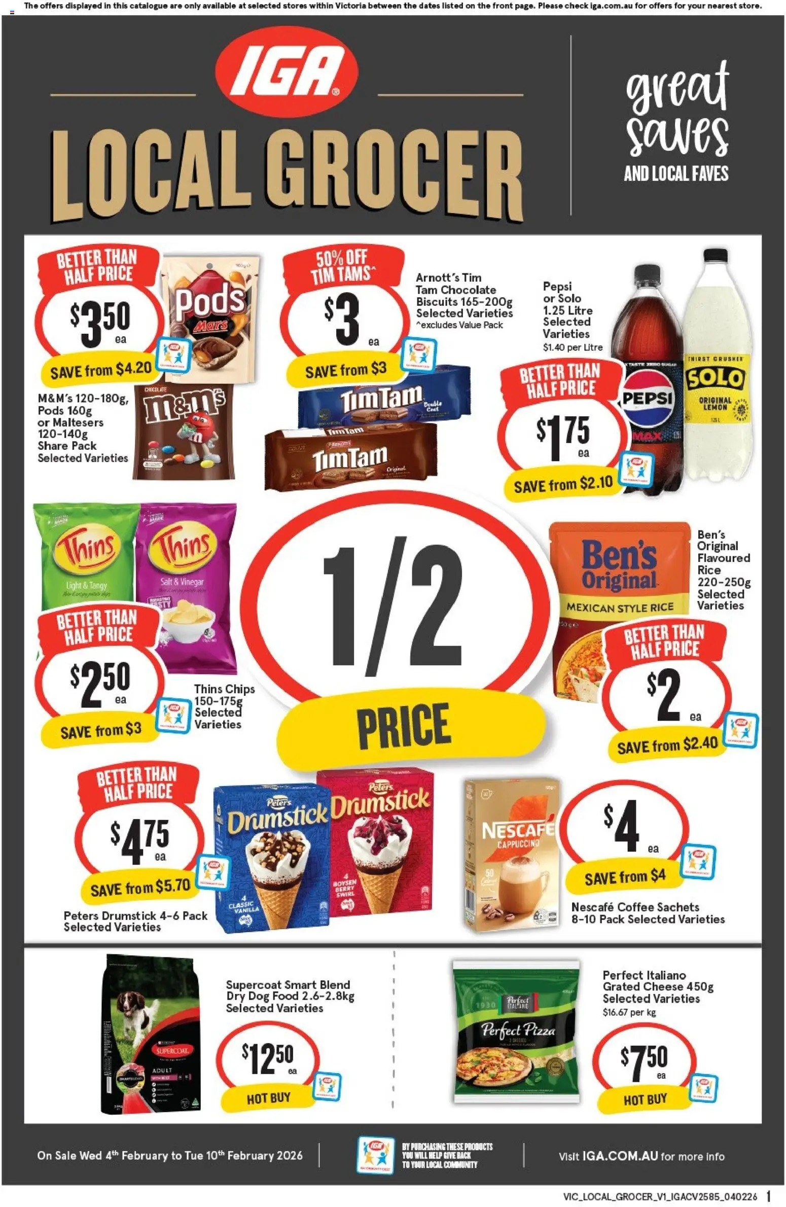 IGA Local Grocer VIC - page 1- valid from 04/02/2026