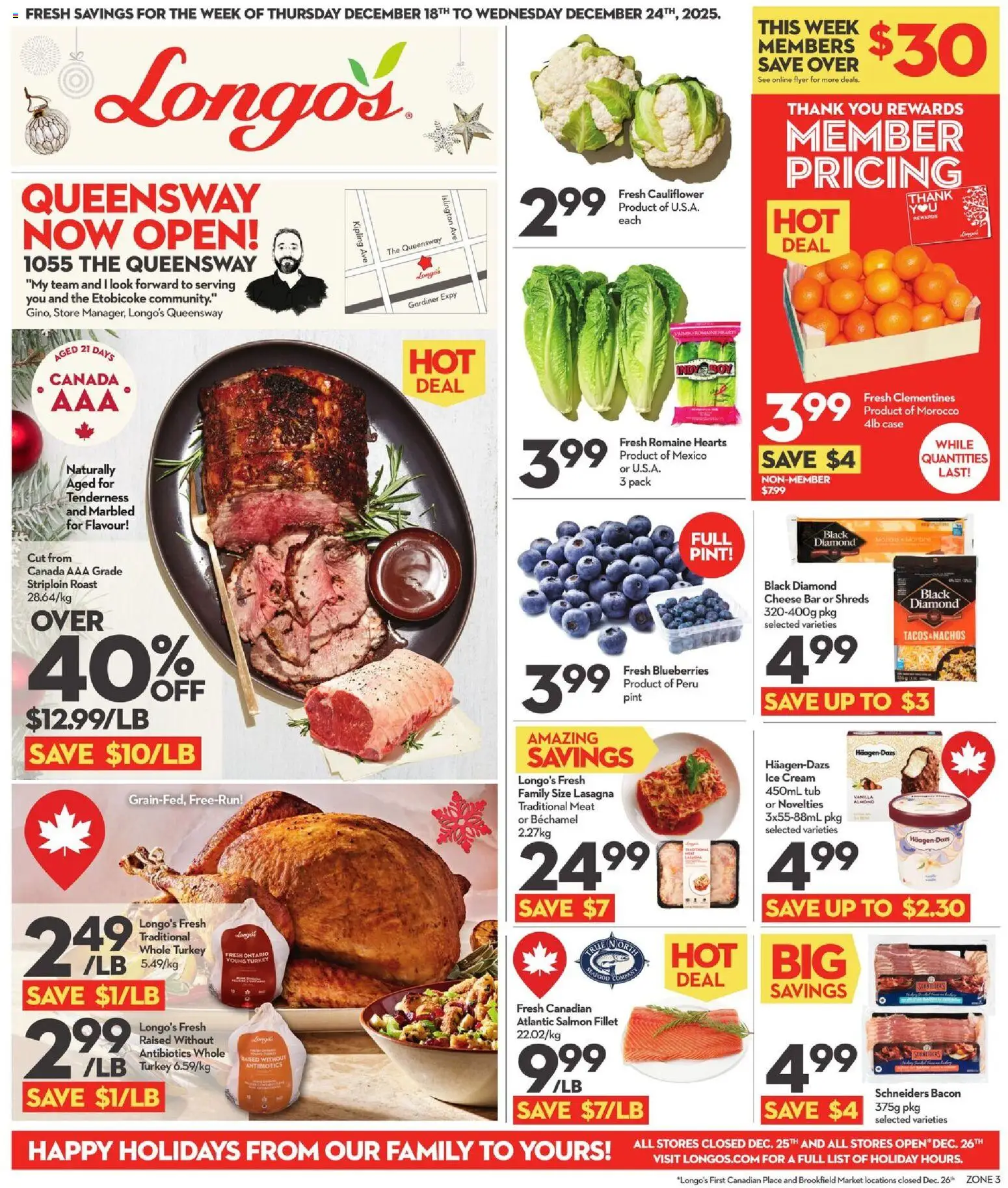 Longo's weekly flyer / circulaire - page 1- valid from Dec 18, 2025