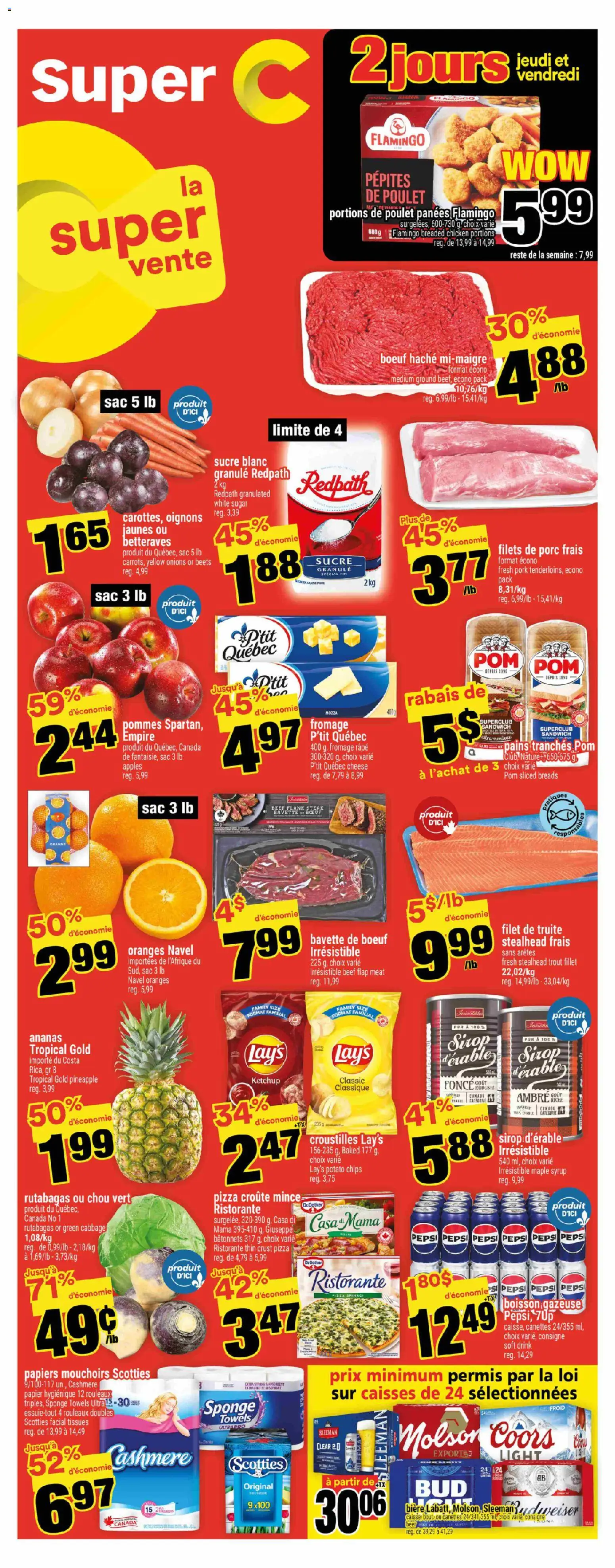Super C weekly flyer / circulaire - page 1- valid from Oct 30, 2025