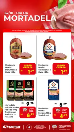 Pré-visualização Semar Supermercado - Ofertas Dia da Mortadela válida a partir de 24/10/2025