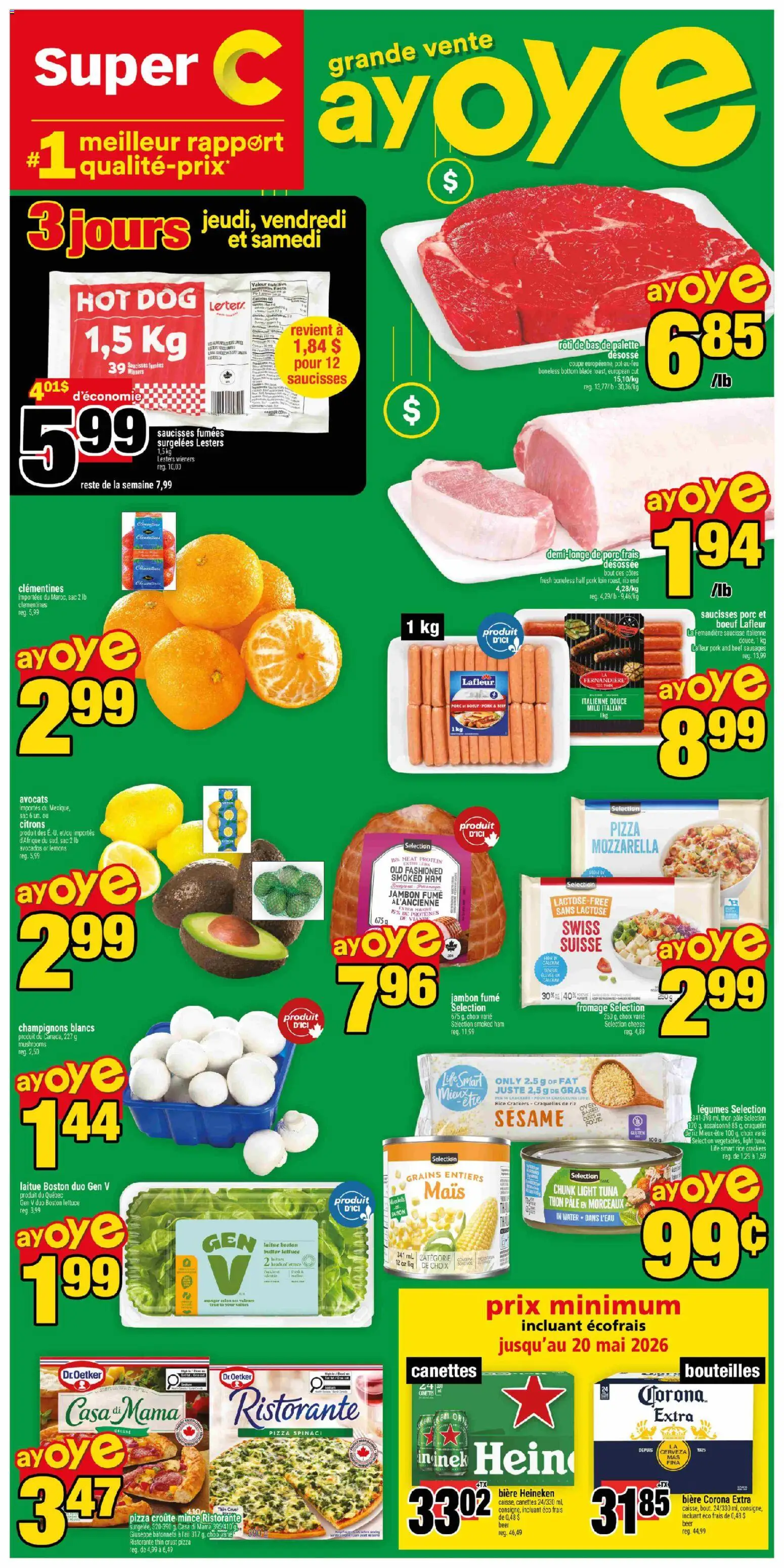 Super C weekly flyer / circulaire - page 1- valid from Apr 23, 2026
