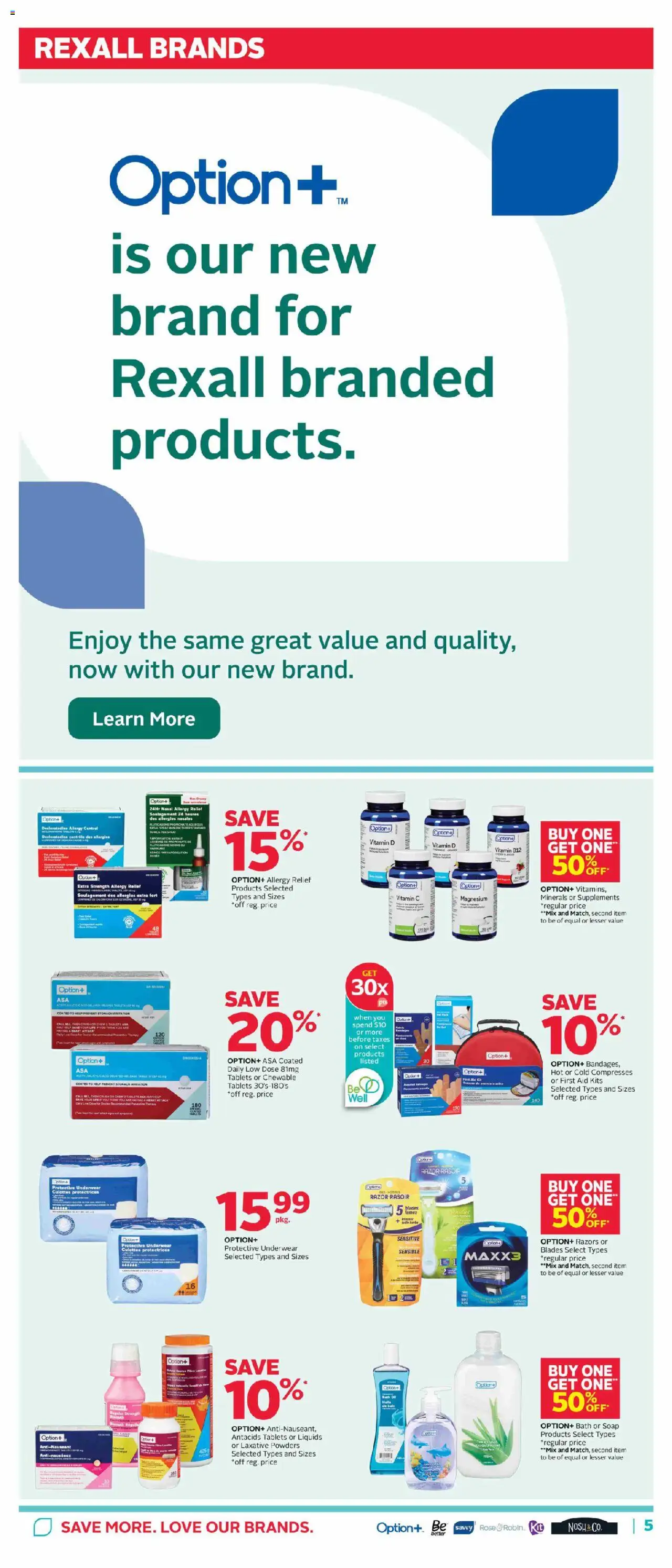 Rexall weekly flyer / circulaire - page 9- valid from Jul 18, 2025
