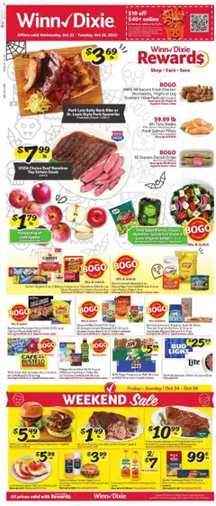 Preview Winn Dixie Weekly Ad valid from 10/22/2025