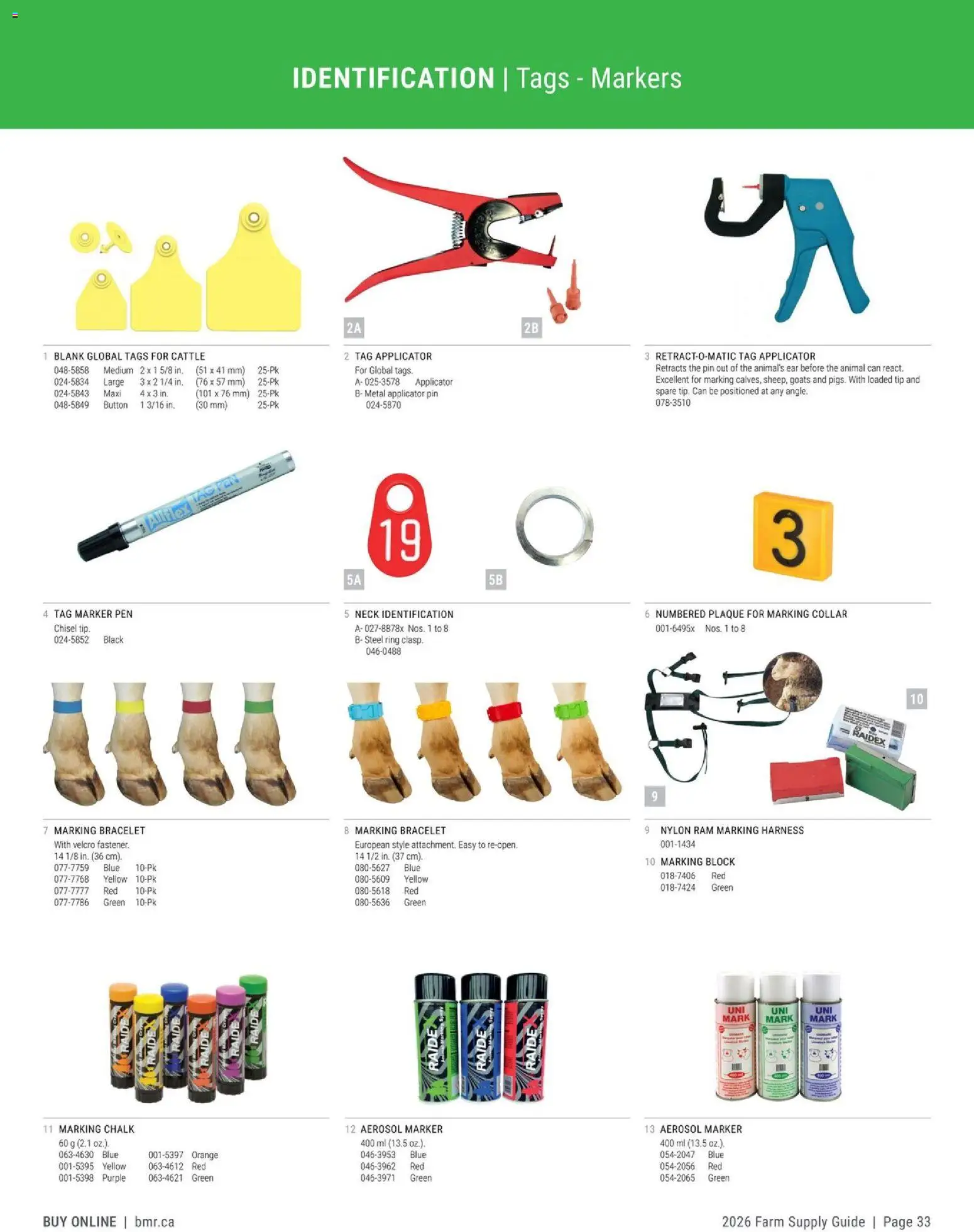 BMR - Agrizone - 2026 Farm Supply Guide - page 33- valid from Jan 9, 2026