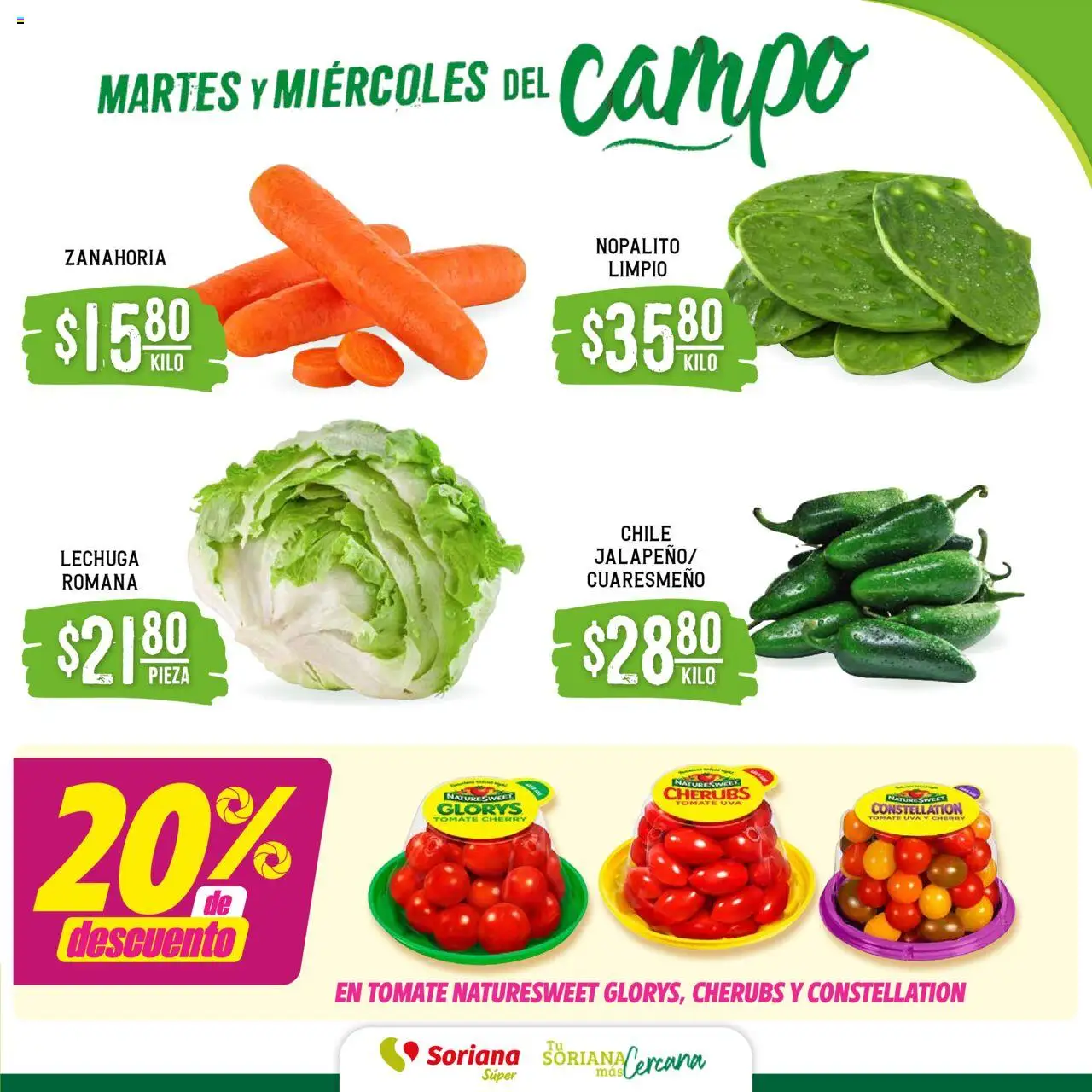 Soriana - Martes y Miércoles del Campo Súper: Tamaulipas (excepto Cd. Victoria y Tampico) - página 3- válido desde 22/07/2025