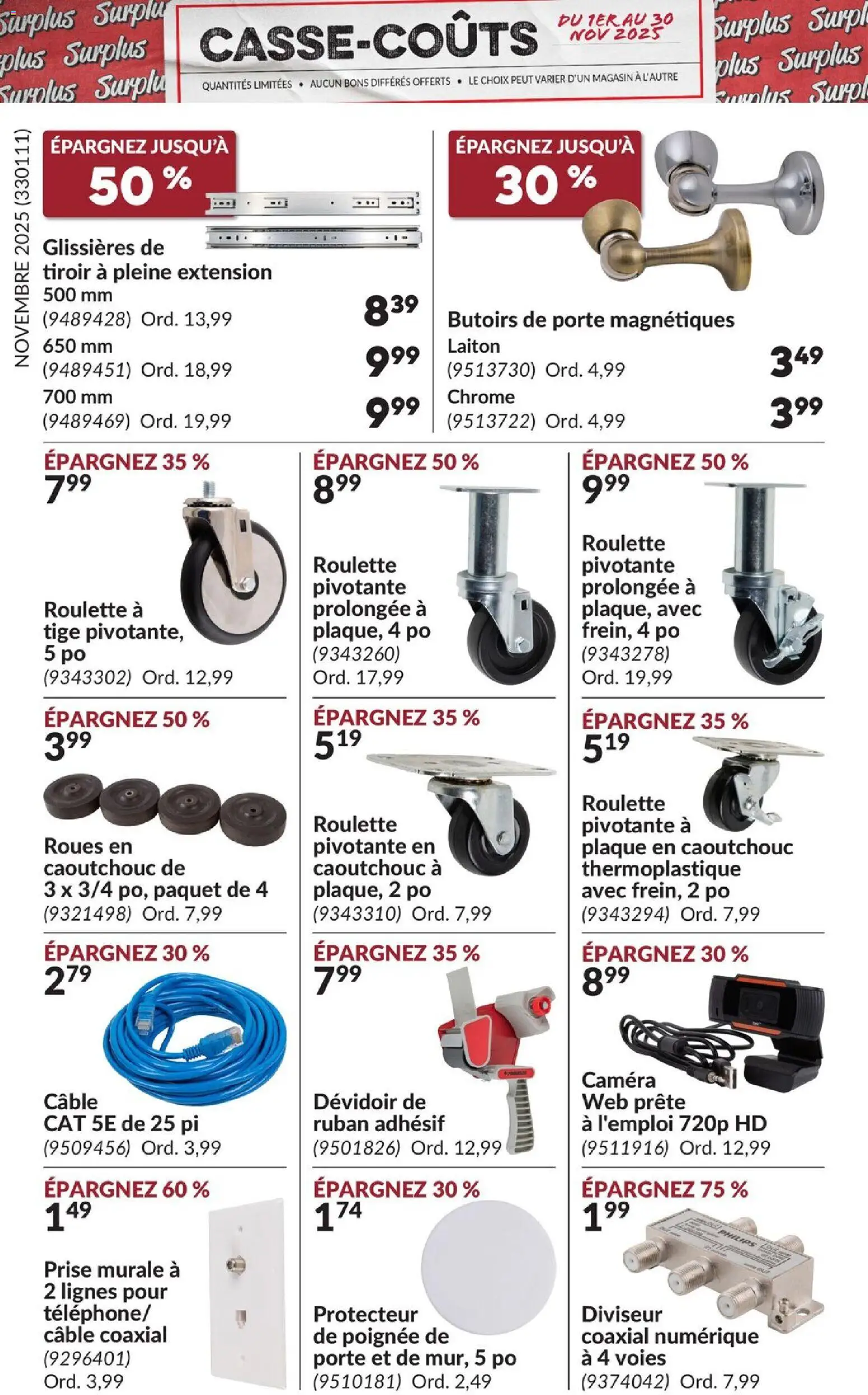 Princess Auto - Casse-Coûts - page 7- valid from Nov 1, 2025