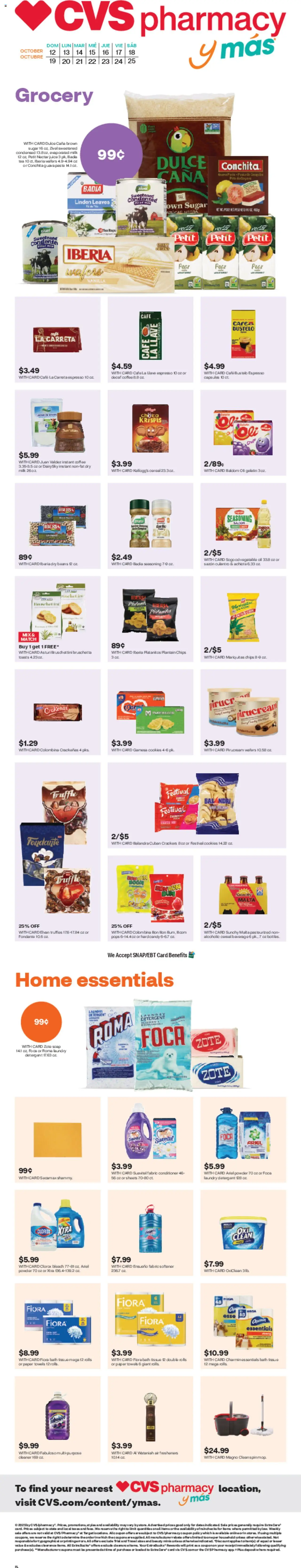 CVS Pharmacy y más - page 1- valid from 10/12/2025