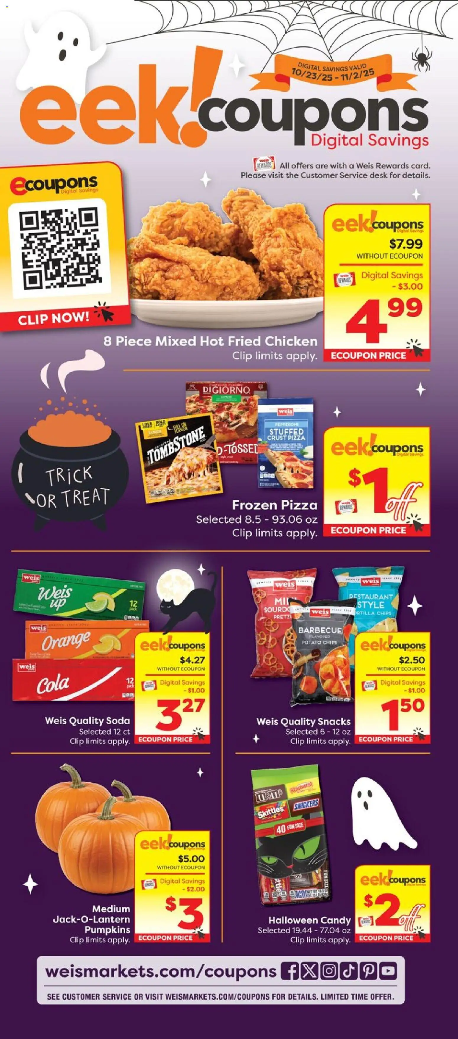 Weis Monthly Ad - NJ - page 1- valid from 10/23/2025