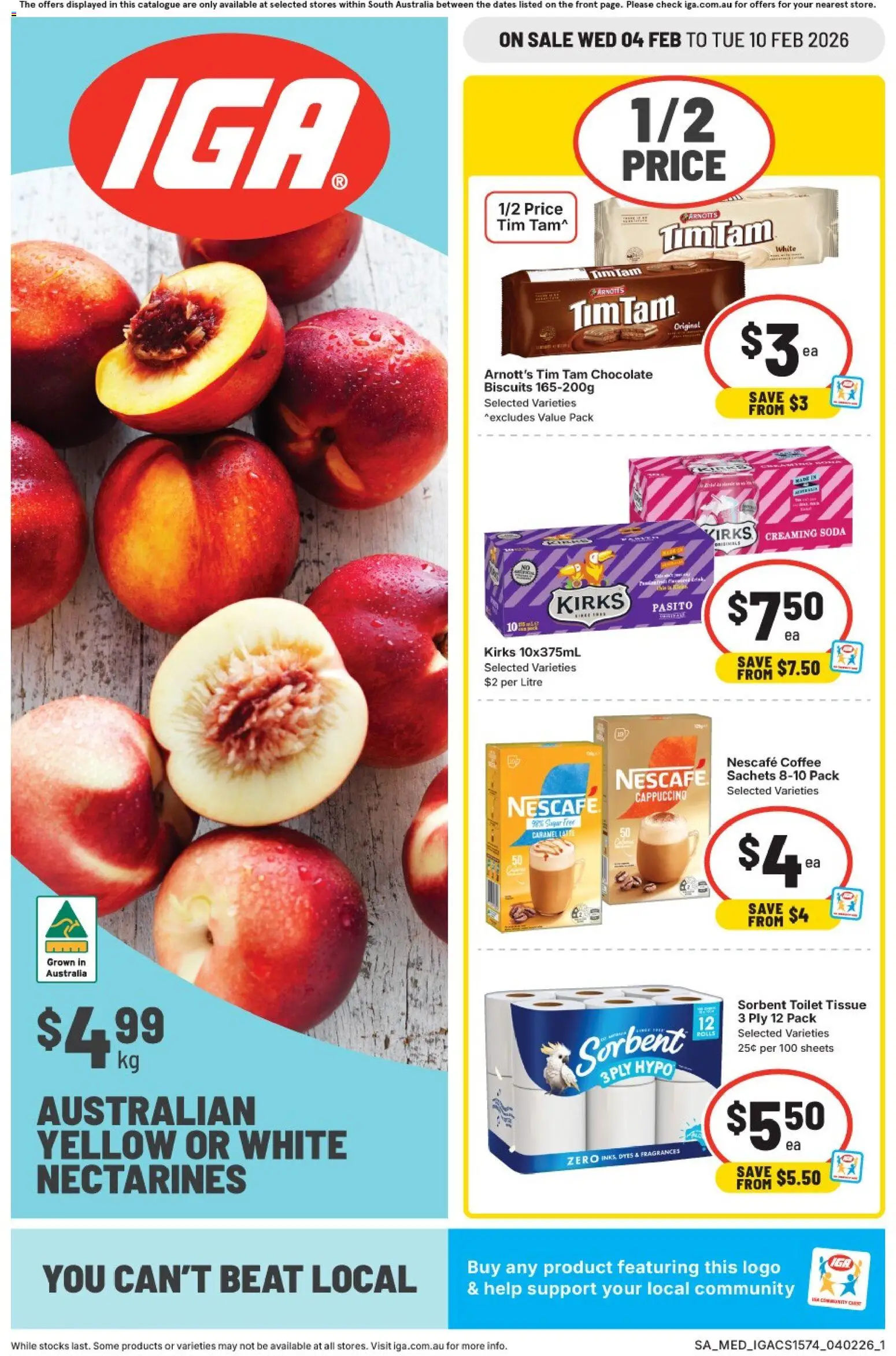IGA Catalogue SA - page 1- valid from 04/02/2026