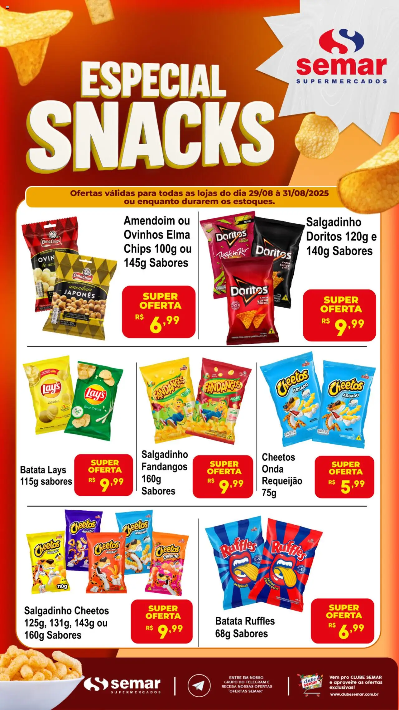 Semar Supermercado - Ofertas Snacks - página 1- válido a partir de 29/08/2025
