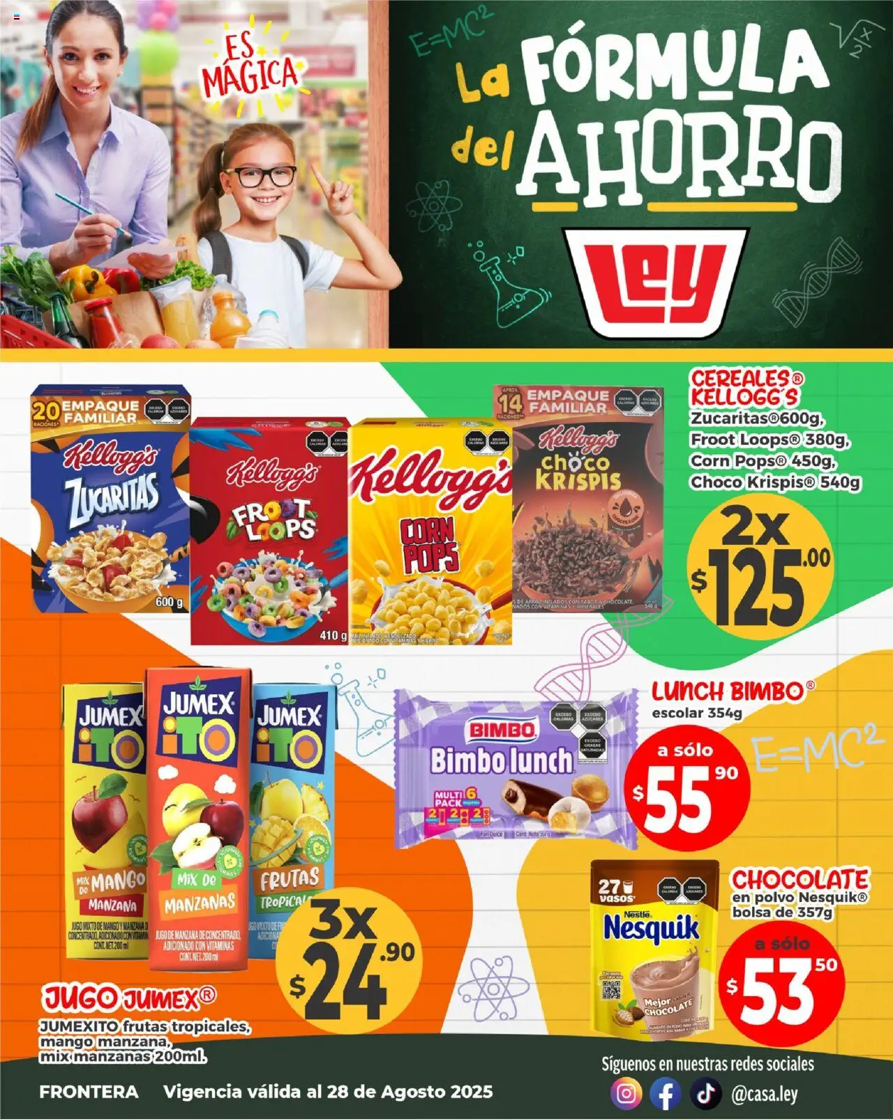 Casa Ley - Folleto Formula del ahorro - Frontera - página 1- válido desde 25/08/2025