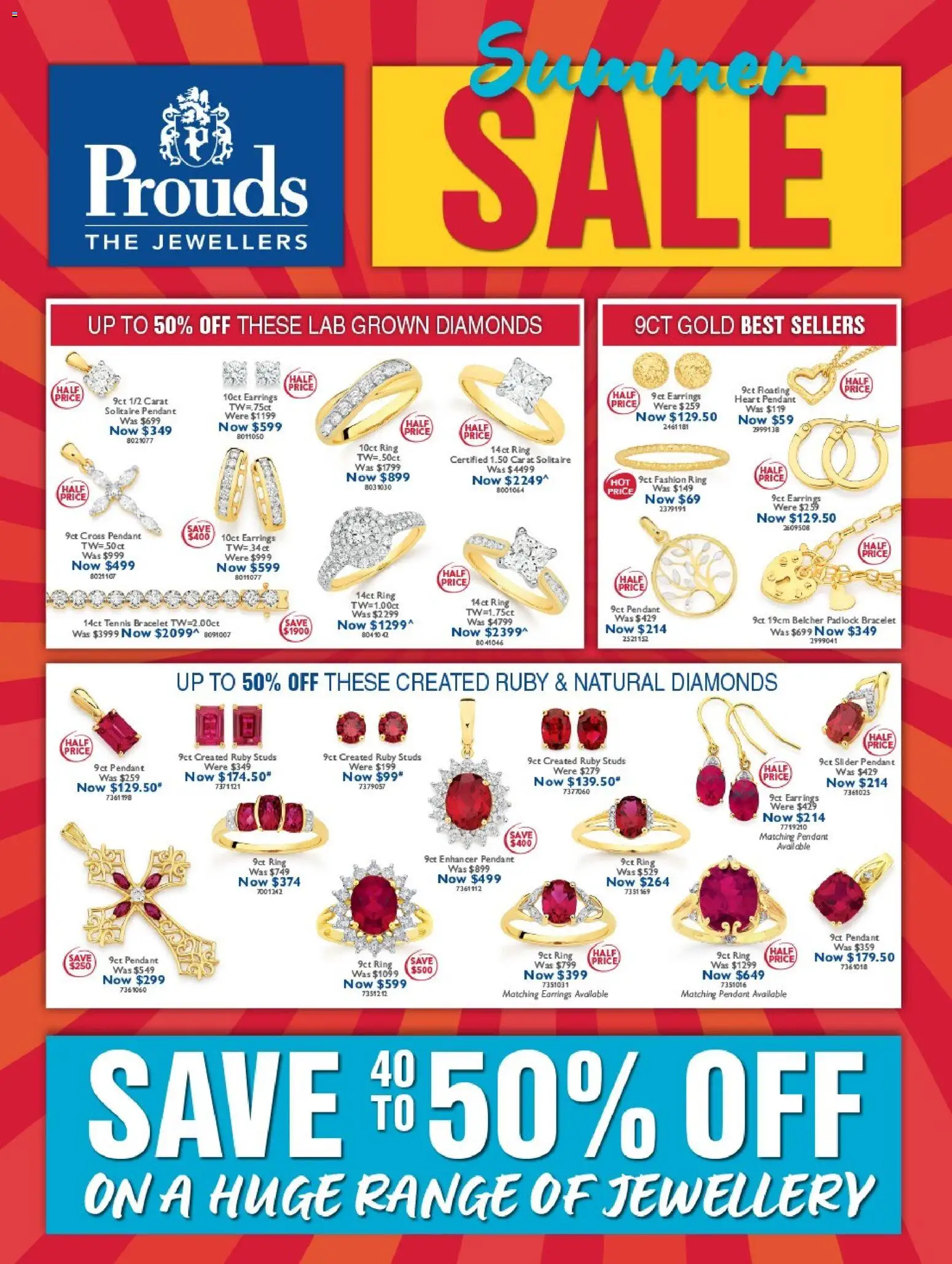 Prouds The Jewellers - Summer Sale - page 1- valid from 03/01/2026