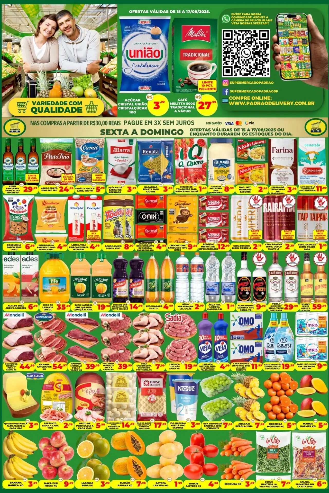Supermercado Padrão - Ofertas da semana  - página 1- válido a partir de 15/08/2025
