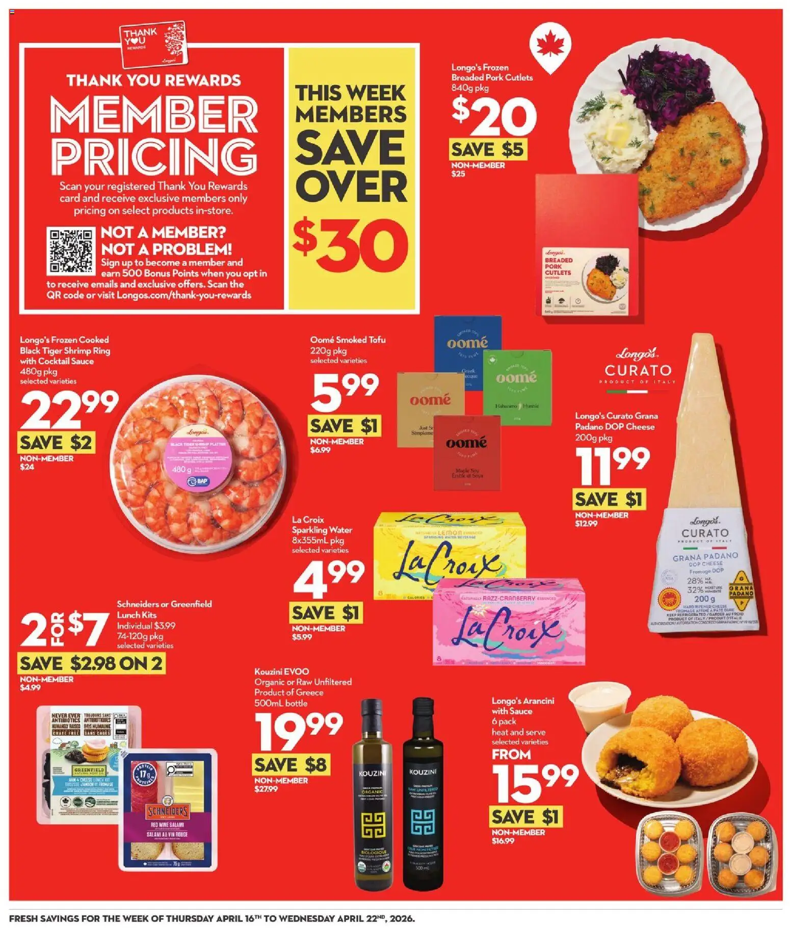 Longo's weekly flyer / circulaire - page 3- valid from Apr 16, 2026