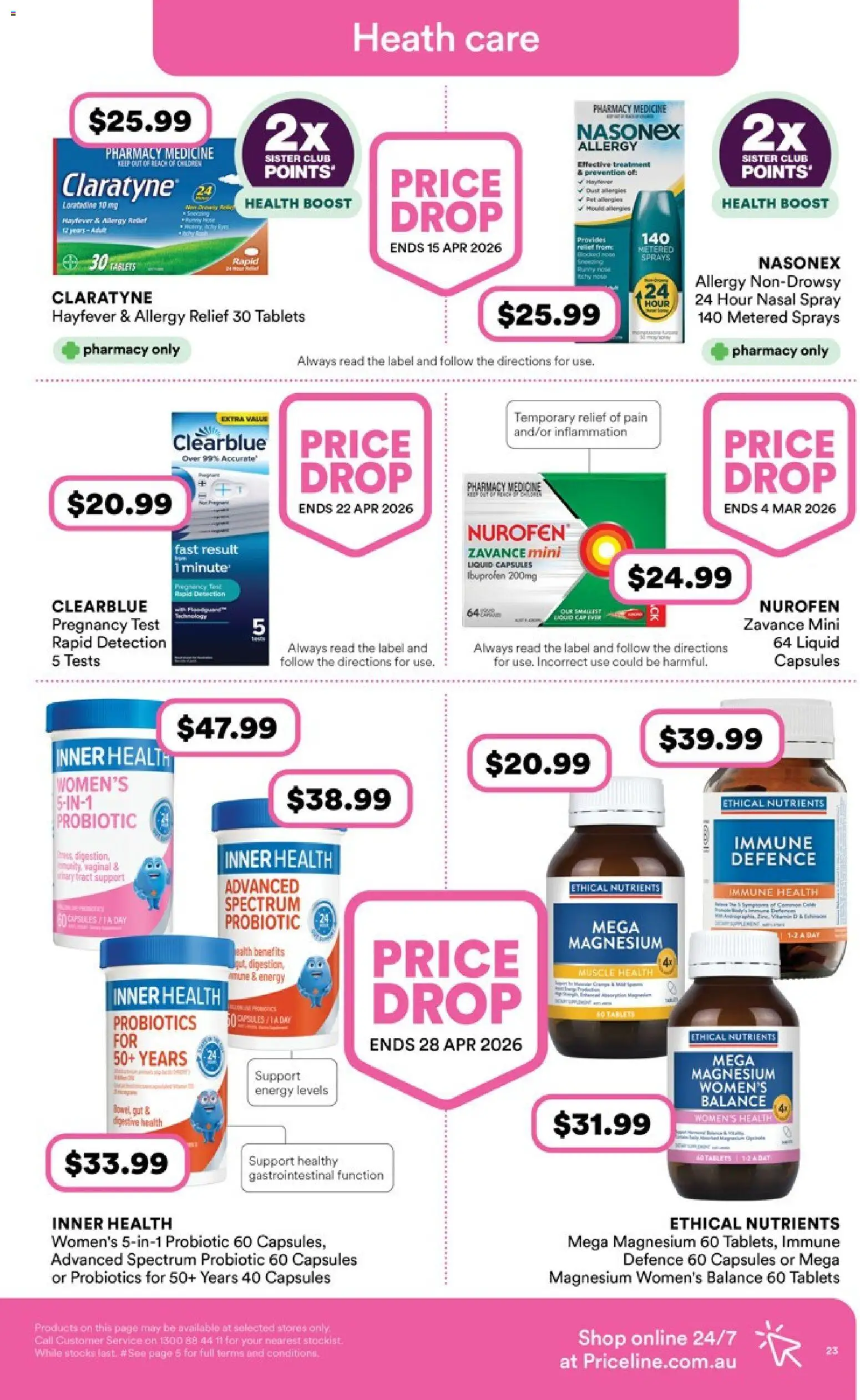 Priceline Pharmacy Catalogue  - page 23- valid from 19/02/2026
