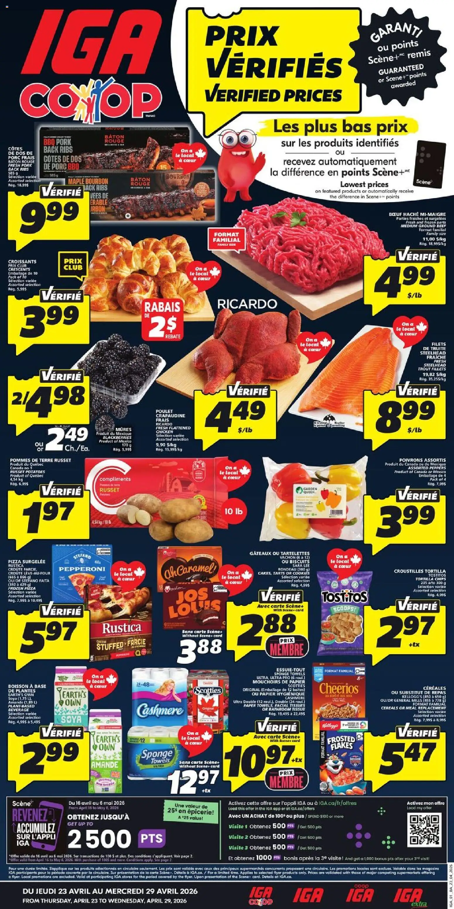 IGA weekly flyer / circulaire - page 1- valid from Apr 23, 2026