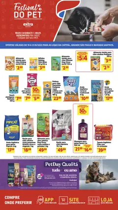 Pré-visualização Extra - Ofertas Festival Pet válida a partir de 19/08/2025
