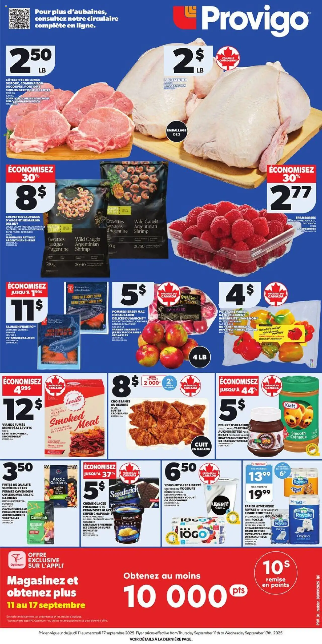 Provigo flyer / circulaire - page 1- valid from Sep 11, 2025