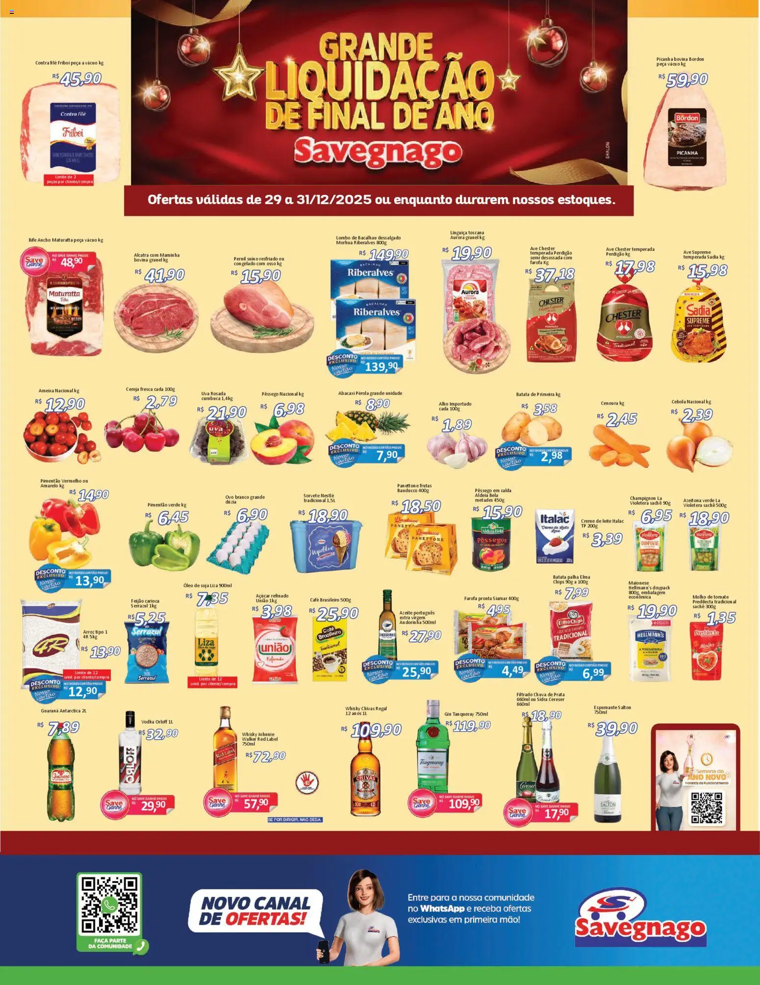 Savegnago - Ofertas da semana - página 1- válido a partir de 29/12/2025
