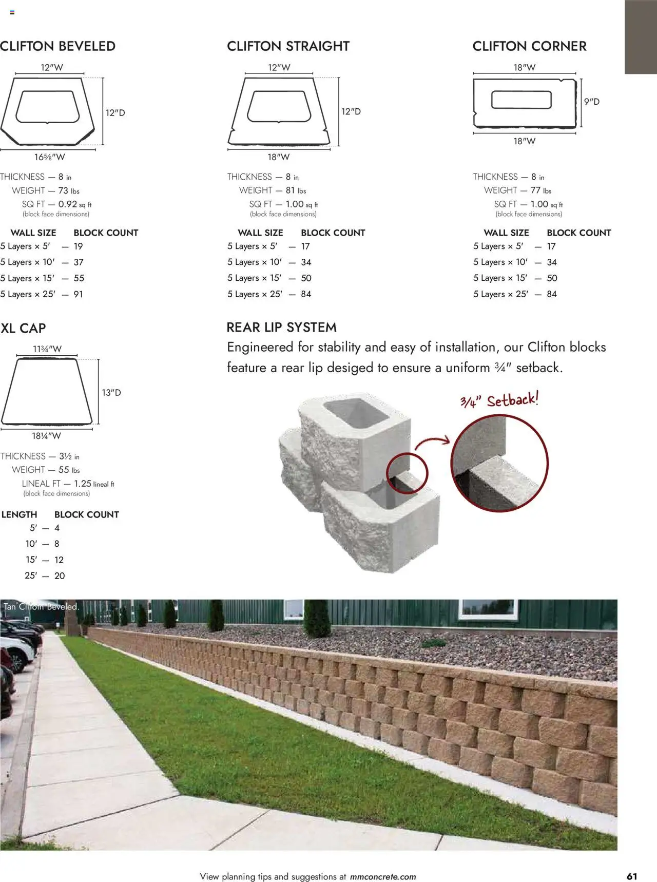 Menards Landscape Concrete Block - page 61- valid from 03/13/2025