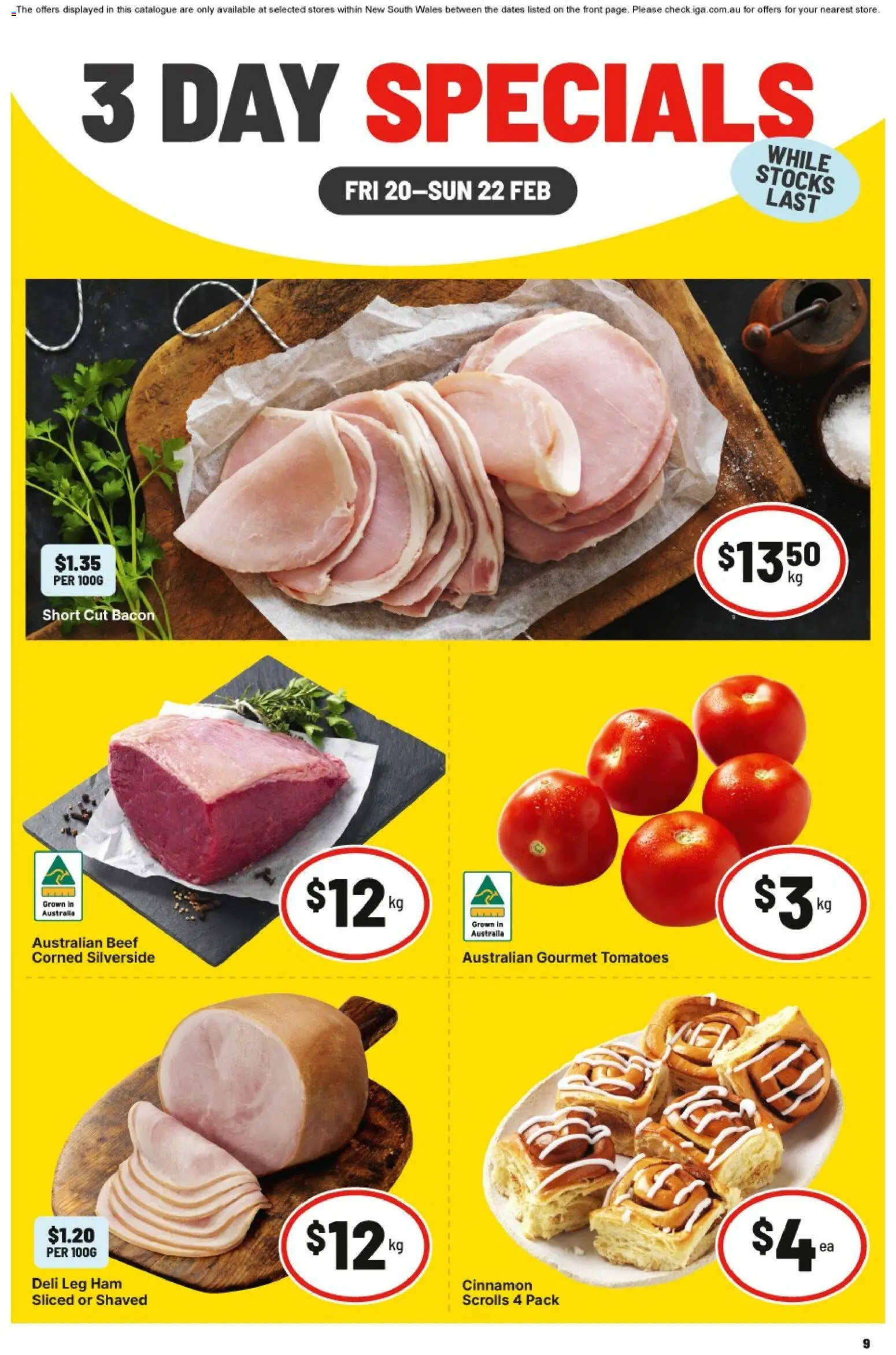 IGA - 3 Day Specials NSW - page 1- valid from 20/02/2026