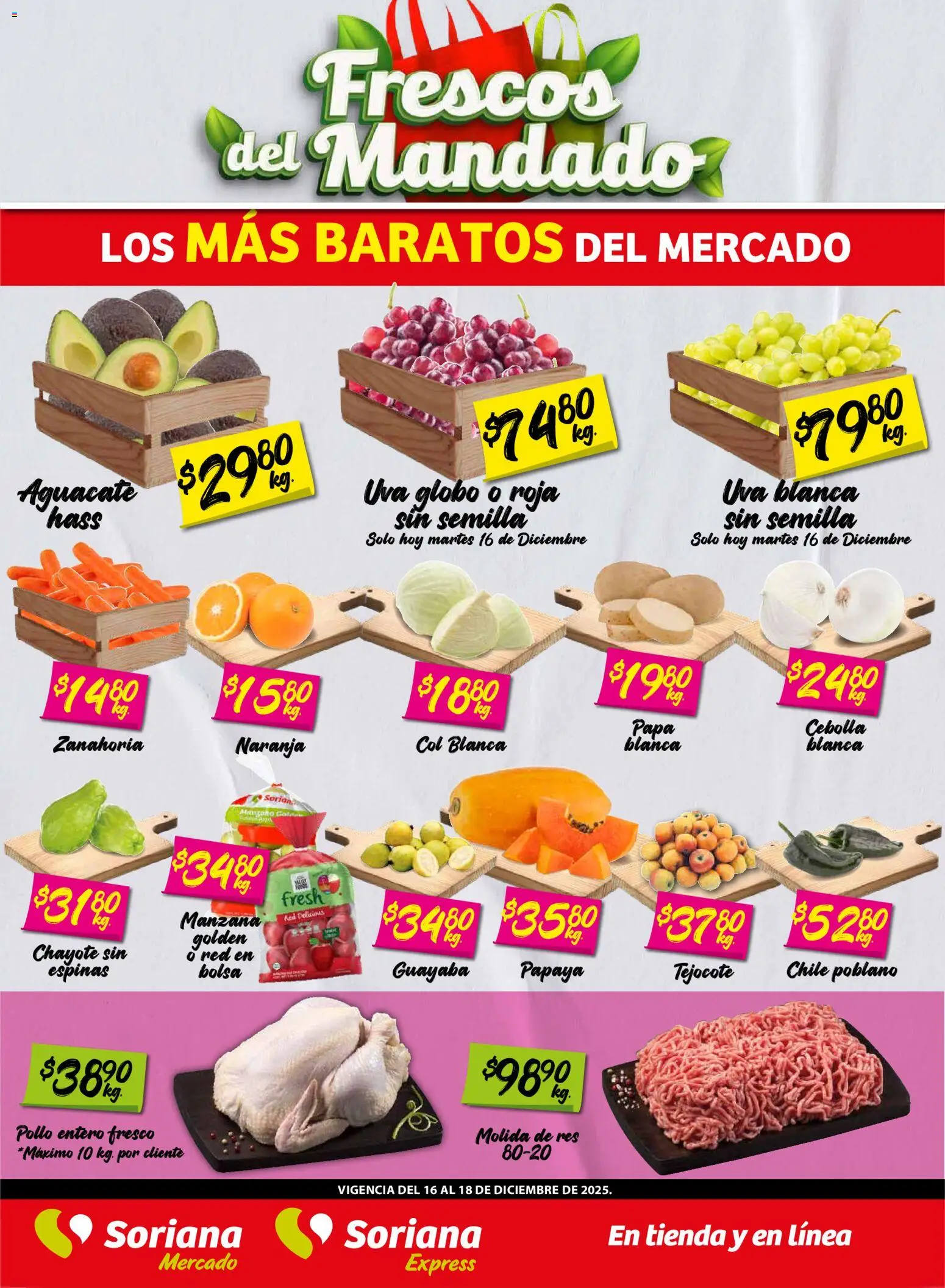 Soriana - Frescos del Mandado Mercado: Tamaulipas - página 1- válido desde 16/12/2025