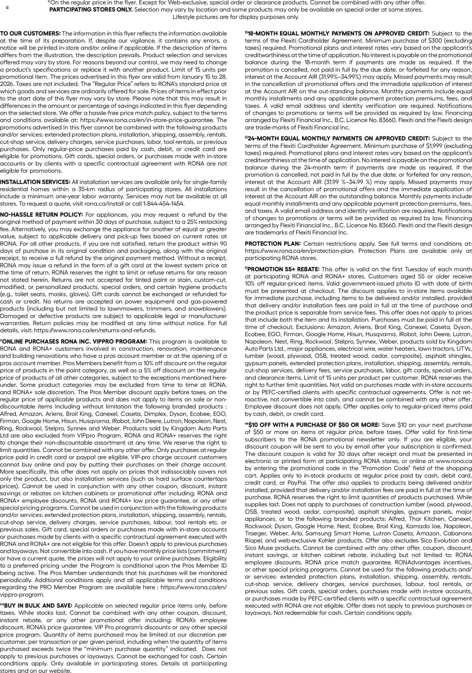 Rona weekly flyer - page 12- valid from Jan 15, 2026