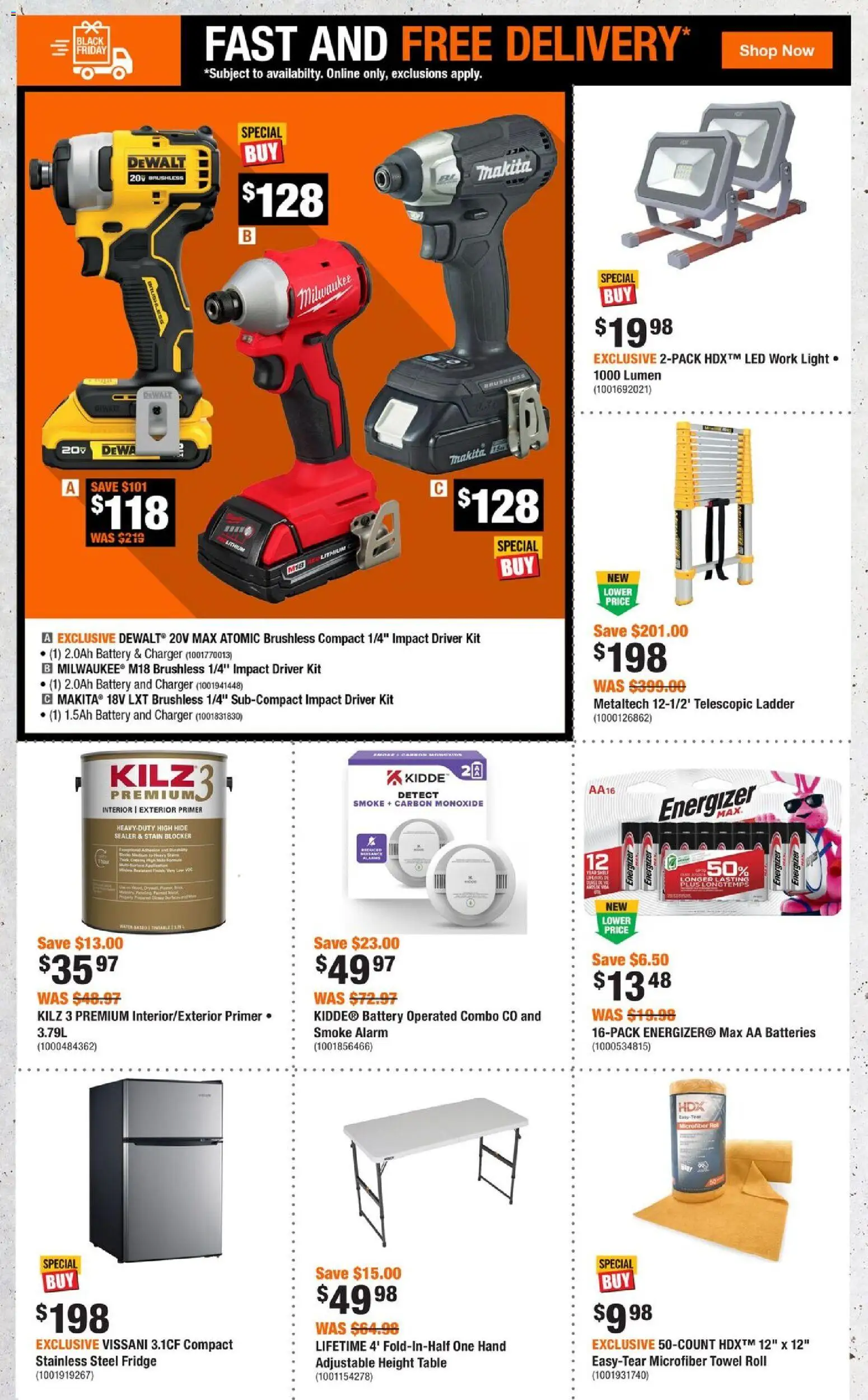 Home Depot - Black Friday  - page 2- valid from Nov 6, 2025