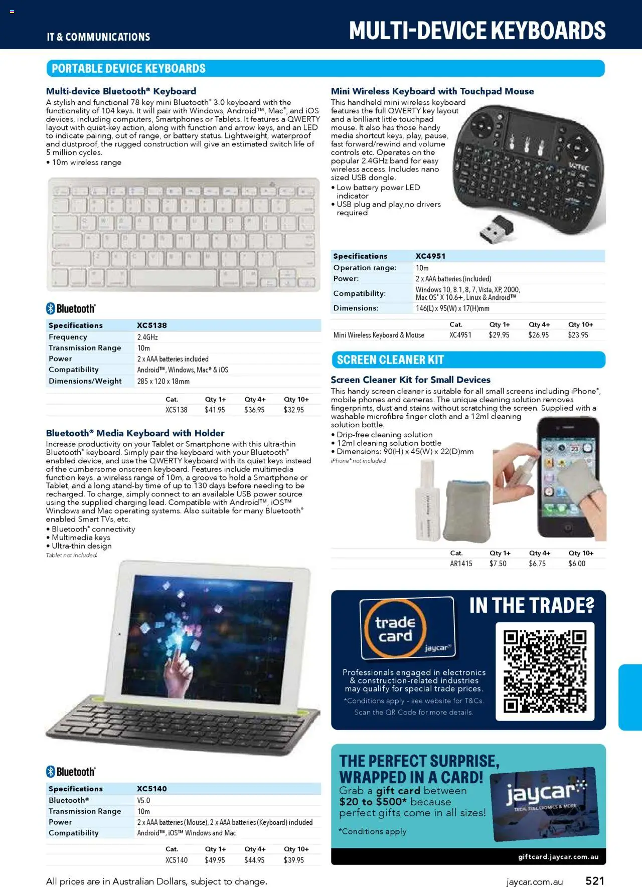 Jaycar Engineering & Scientific Catalogue 2025/2026  - page 521- valid from 09/07/2025