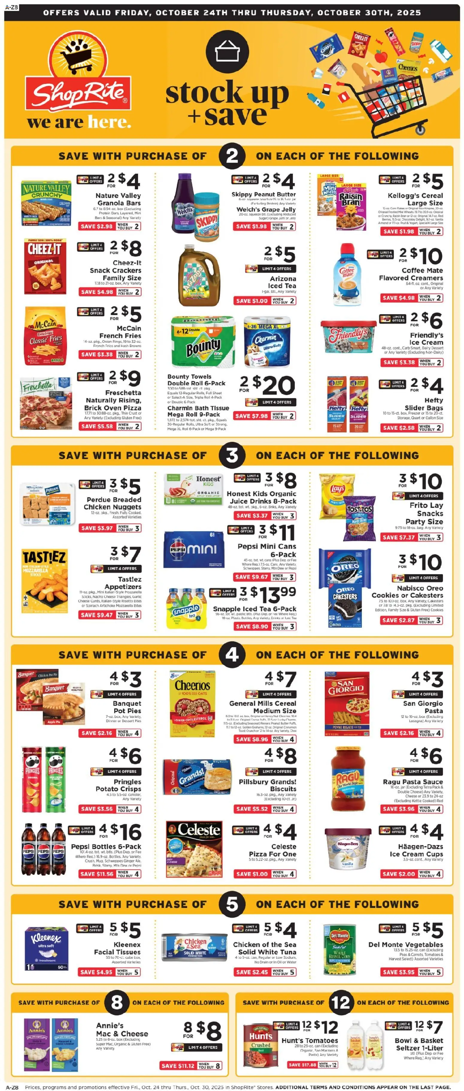 ShopRite Weekly Ad - page 1- valid from 10/24/2025