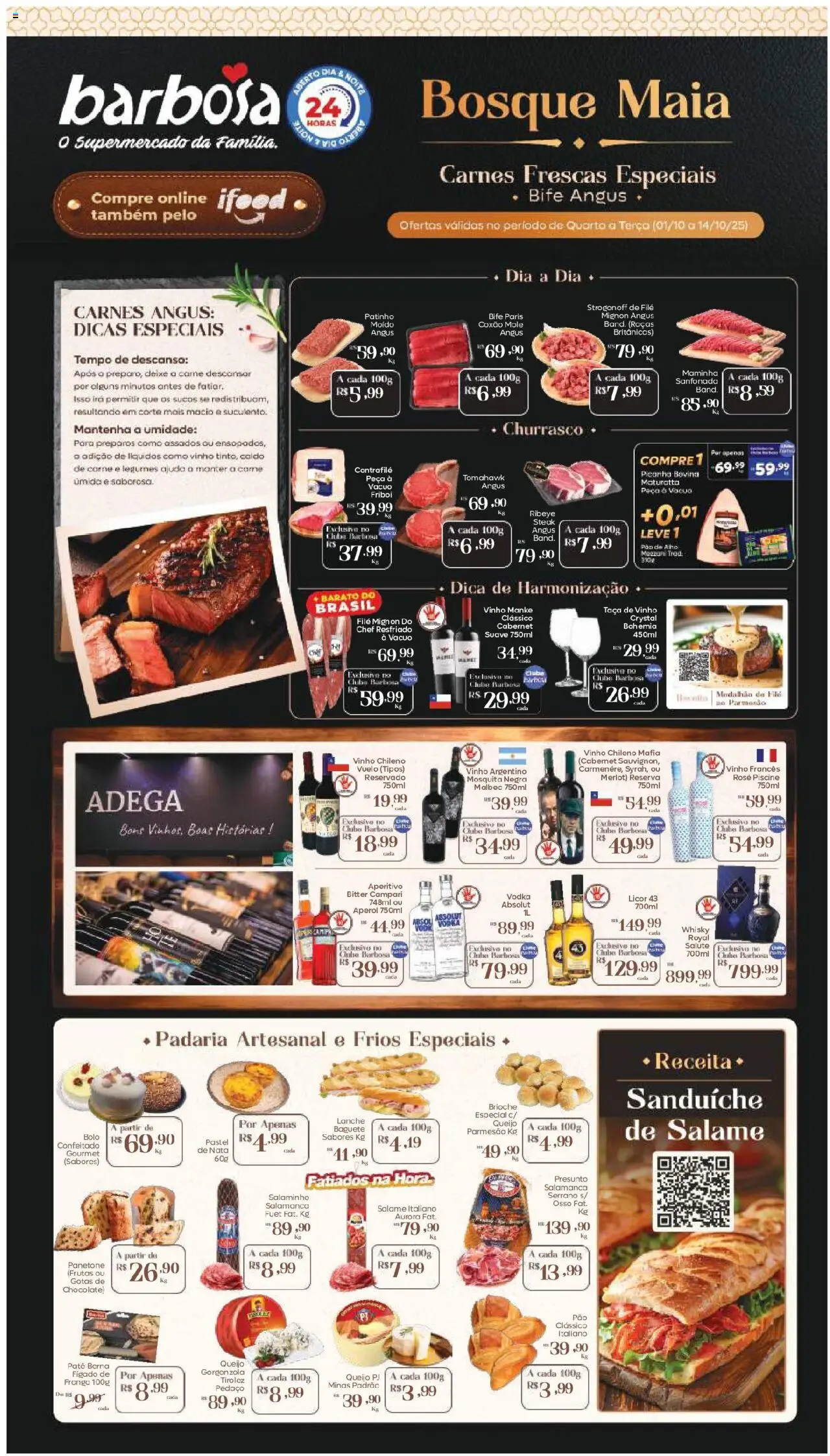 Barbosa Supermercados - Ofertas Loja Bosque Maia - página 1- válido a partir de 01/10/2025
