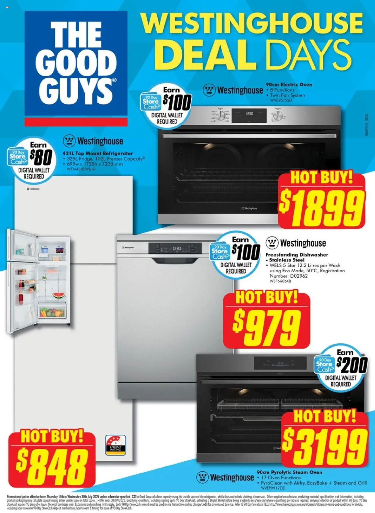 The Good Guys Westinghouse Deal Days - page 4- valid from 16/07/2025