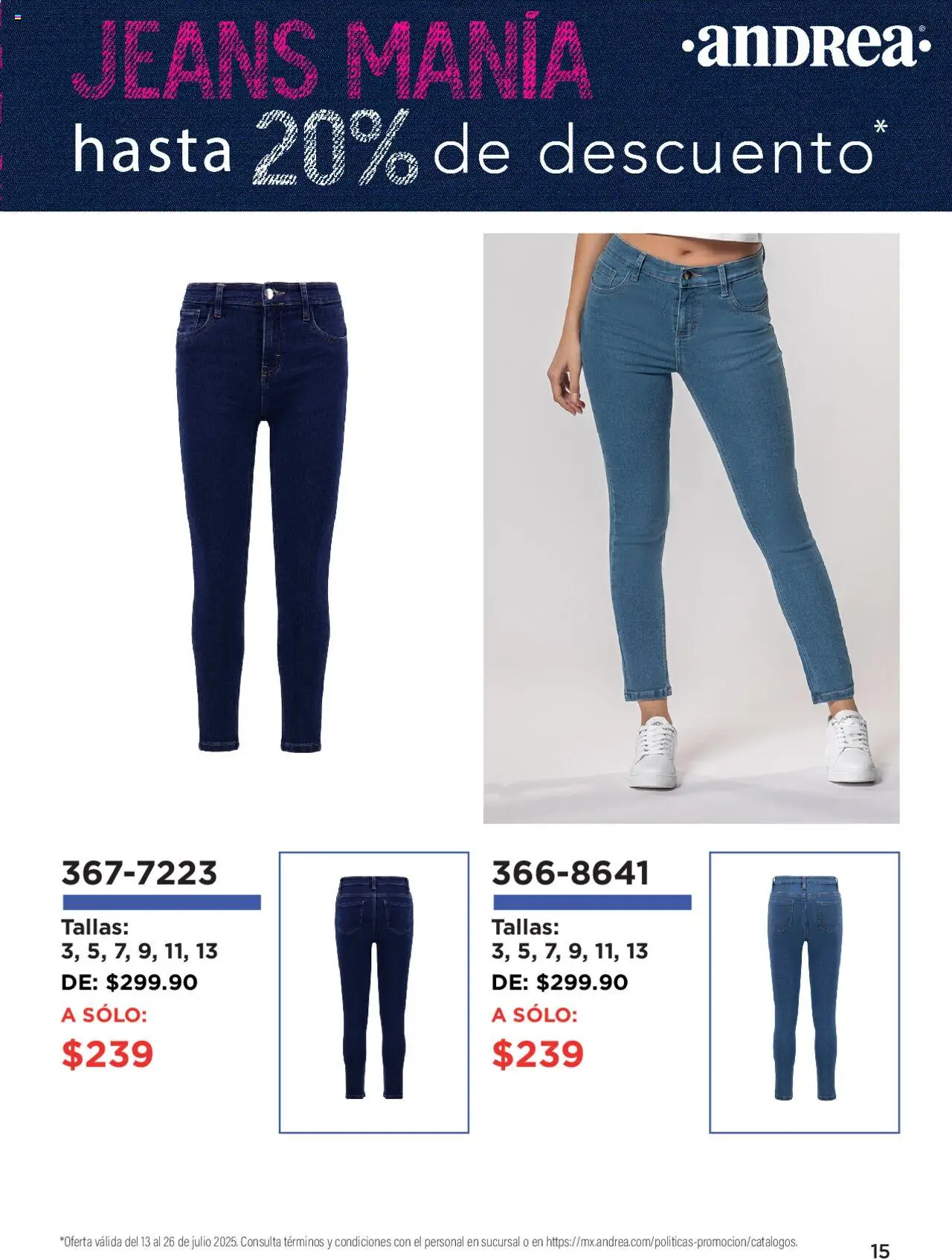 Andrea catálogo Denim Manía - página 15- válido desde 13/07/2025