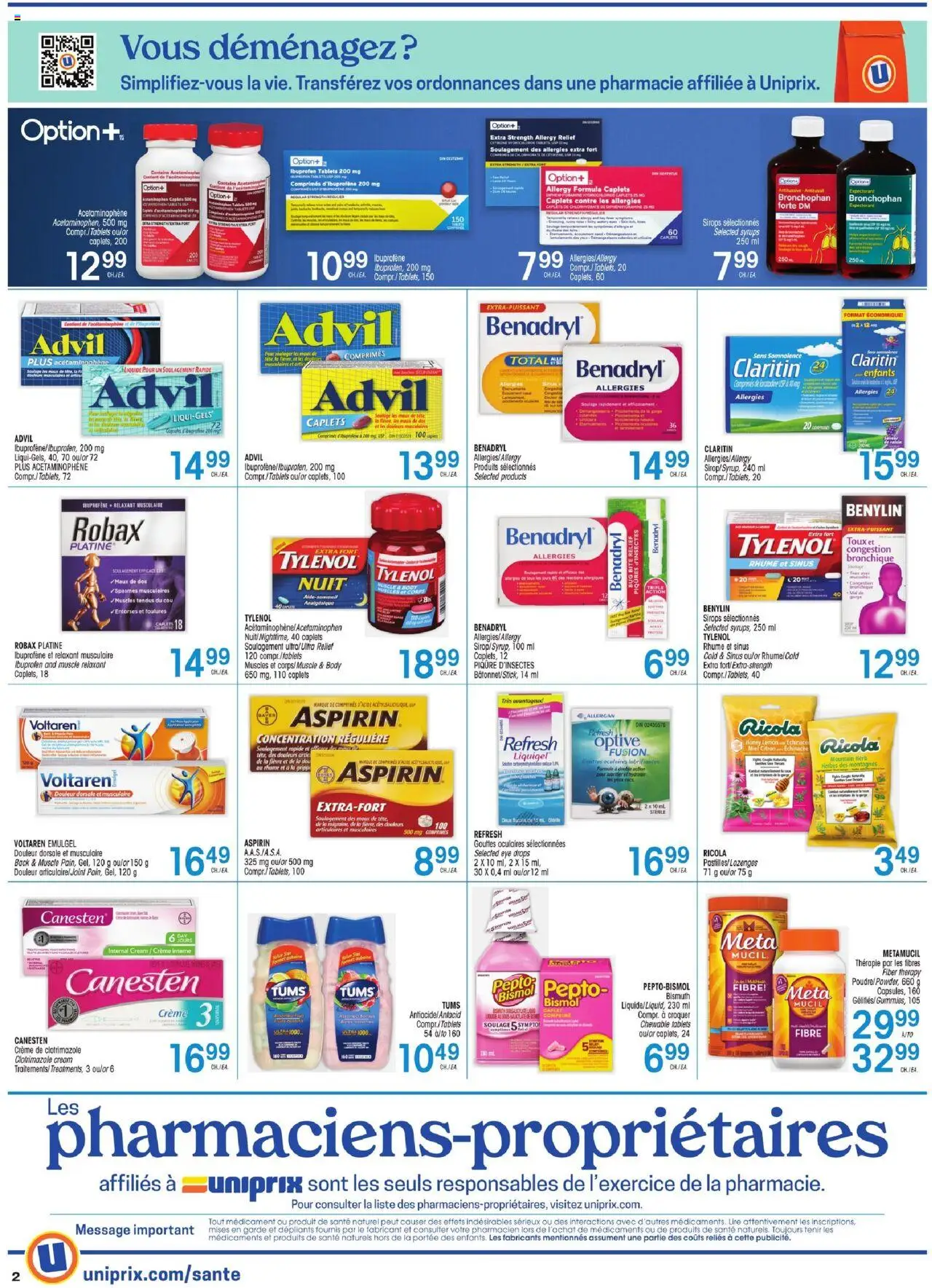 Uniprix - Uniprix Sante - page 2- valid from Jul 17, 2025