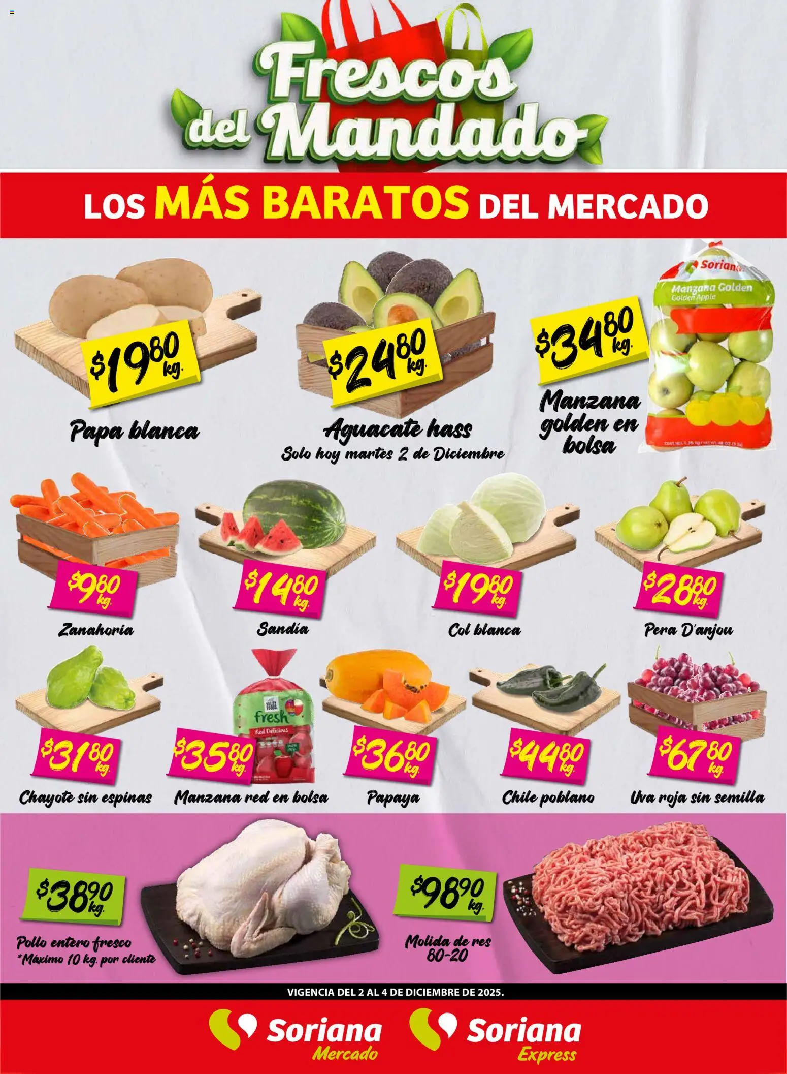 Soriana - Frescos del Mandado Mercado: Nuevo León - página 1- válido desde 02/12/2025