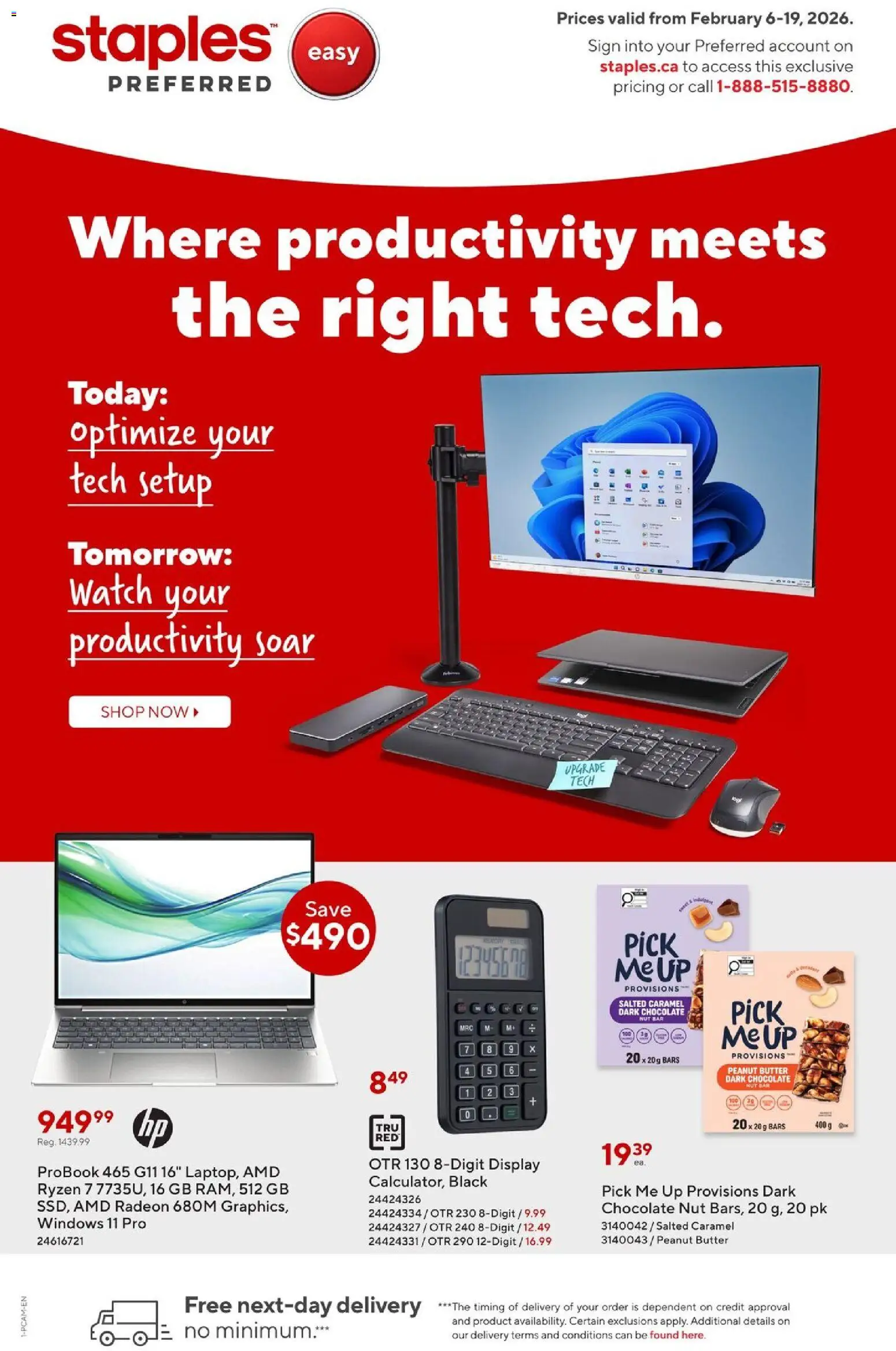 Staples - Business Flyer - Tech - page 1- valid from Feb 6, 2026