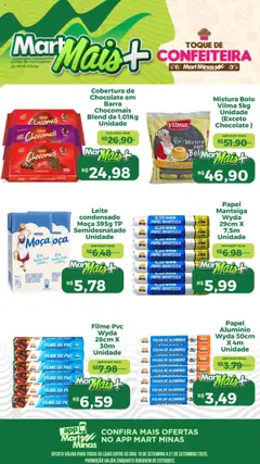 Pré-visualização Mart Minas - Ofertas de confeitaria válida a partir de 16/09/2025