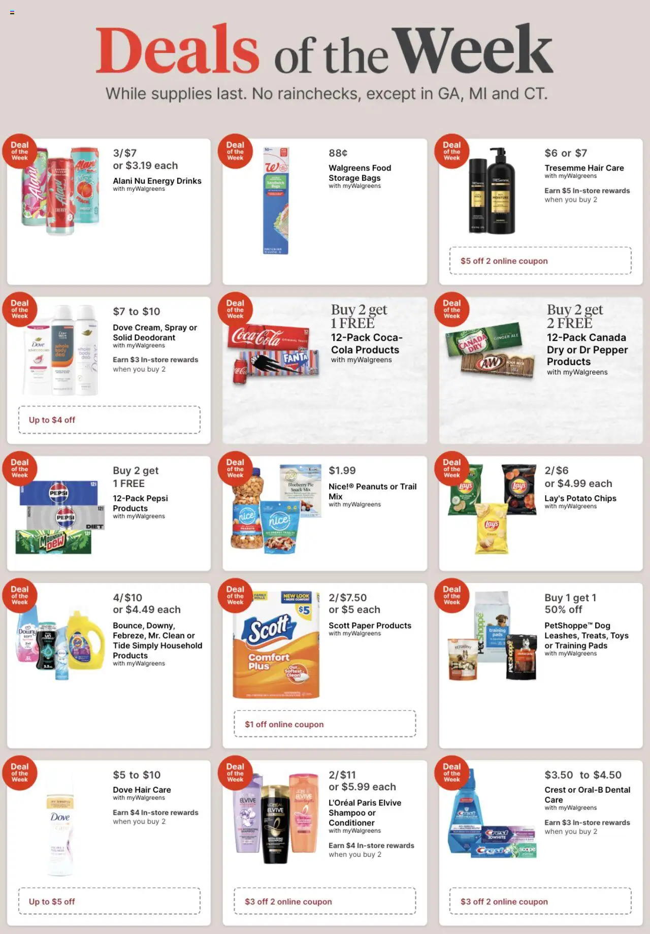 Walgreens Weekly Ad - page 1- valid from 10/12/2025