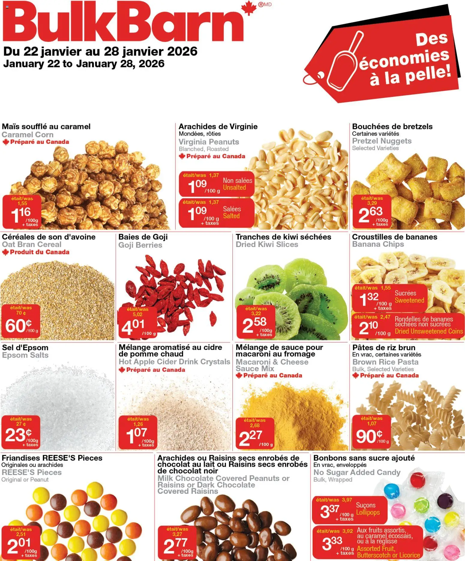 Bulk Barn weekly flyer / circulaire - page 1- valid from Jan 22, 2026