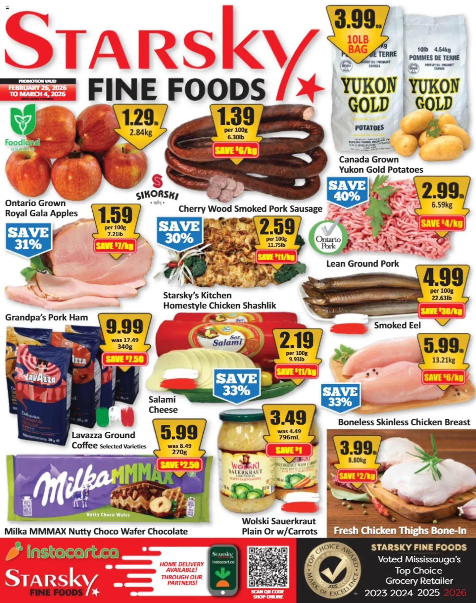 Starsky weekly flyer / circulaire - page 1- valid from Feb 26, 2026