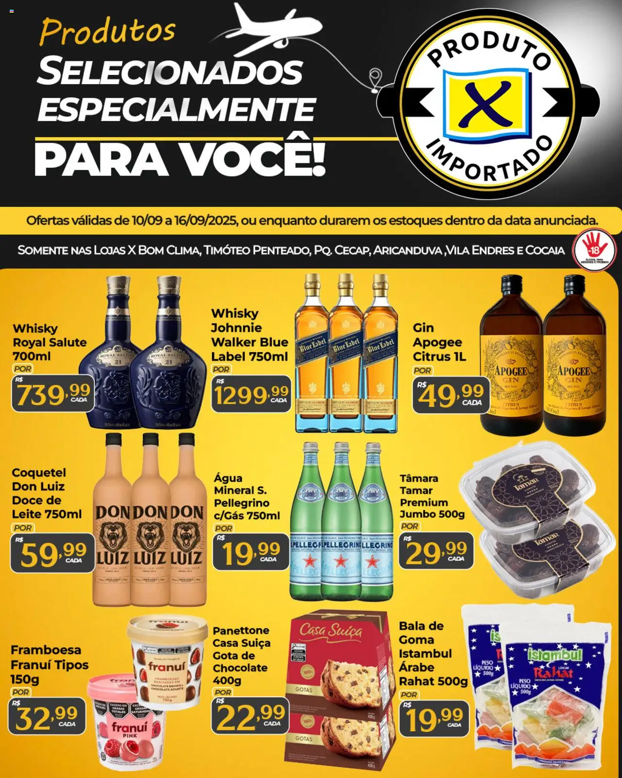 X Supermercados - Ofertas Especiais de Produtos Importados - página 1- válido a partir de 10/09/2025
