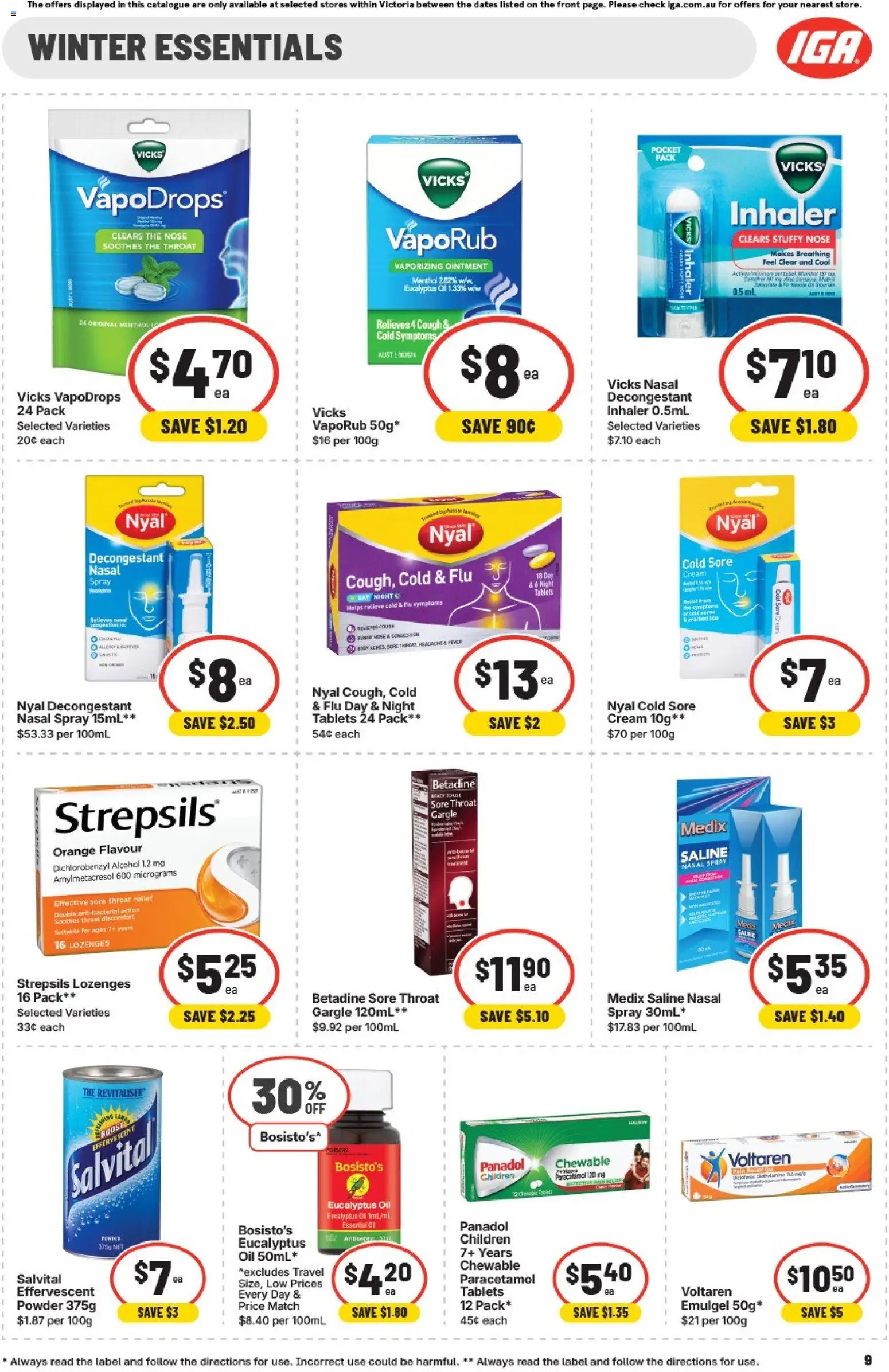 IGA catalogue  - page 9- valid from 22/04/2026