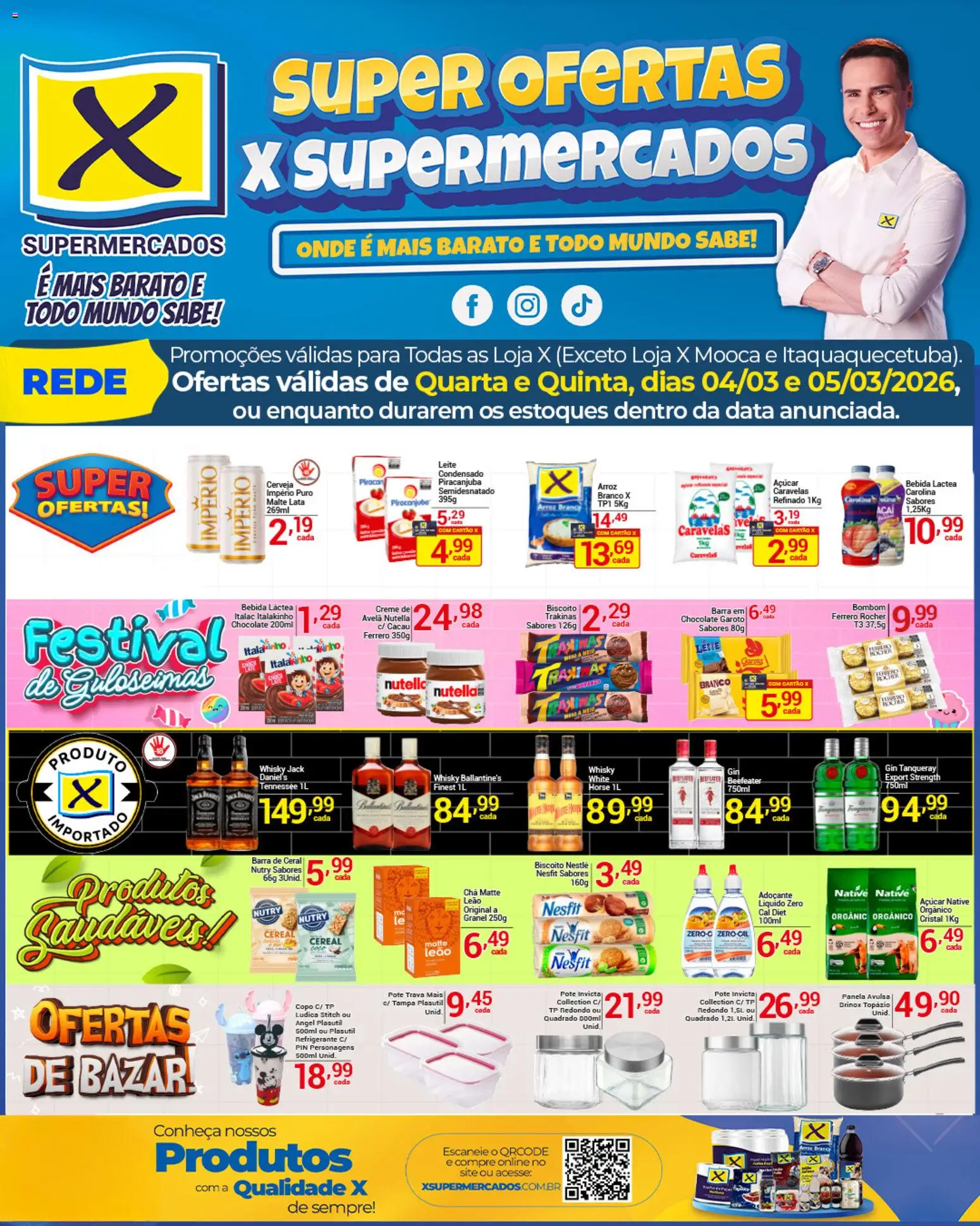 X Supermercados - Ofertas da semana - página 1- válido a partir de 04/03/2026
