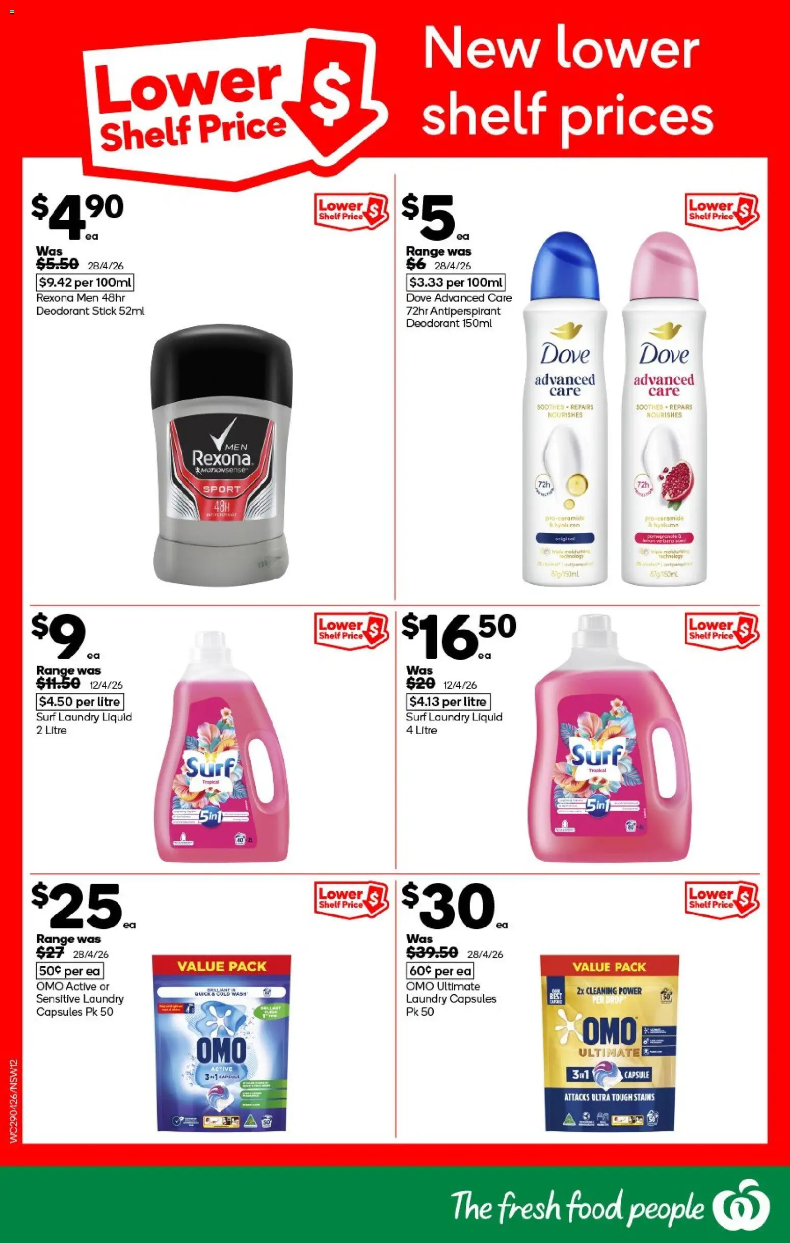 Woolworths catalogue  - page 12- valid from 29/04/2026