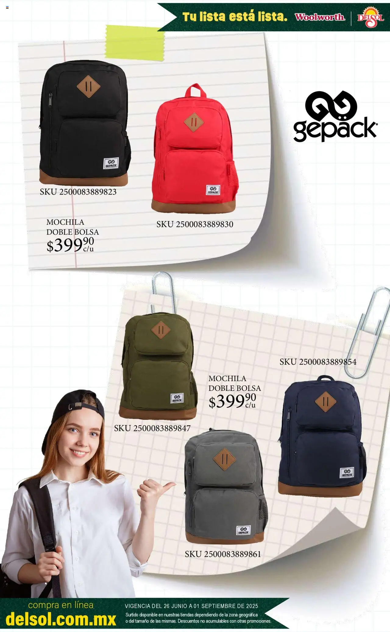 Del Sol y Woolworth catálogo Toda Tu Lista Está Lista En Tiendas - página 59- válido desde 26/06/2025