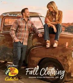 Preview Cabela's Fall Clothing 25 valid from 10/01/2025