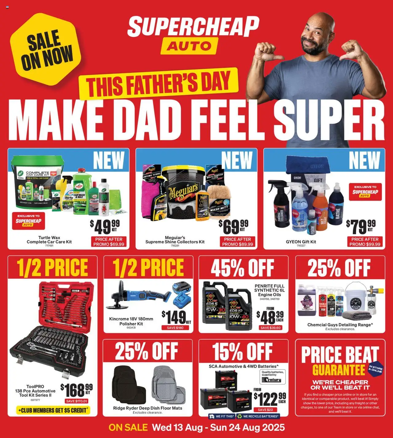 Supercheap Auto Catalogue - page 1- valid from 13/08/2025