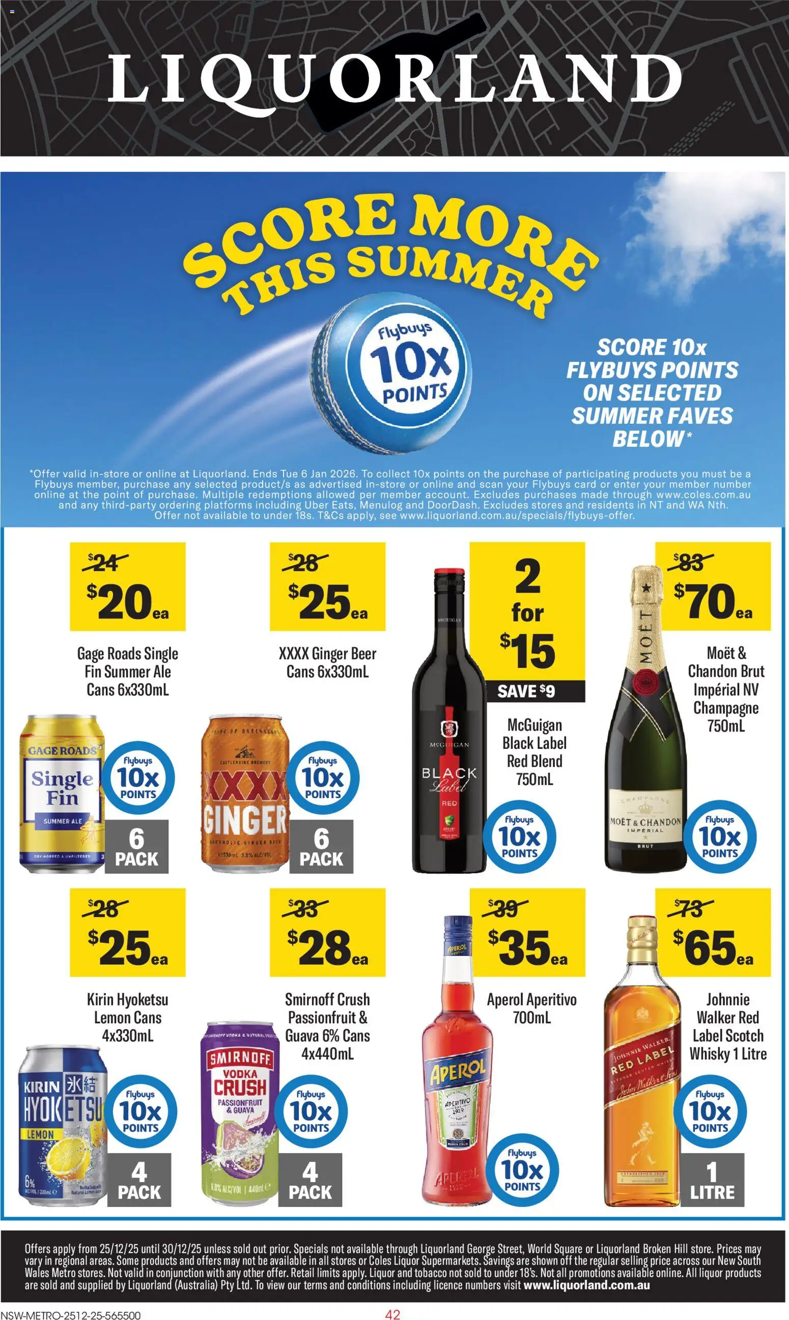 Liquorland  Catalogue  - page 1- valid from 25/12/2025